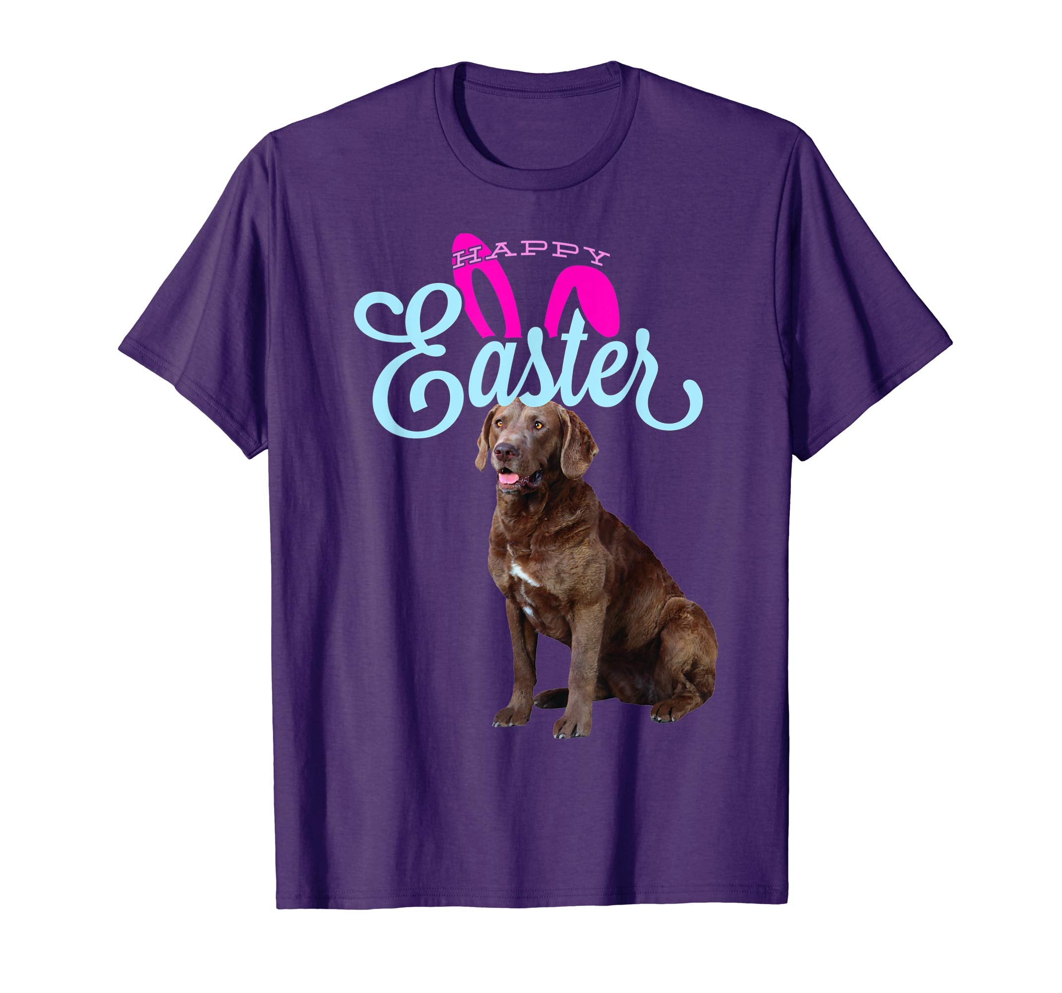 Easter Bunny Chesapeake Bay Retriever Tshirt Dog Women Gift