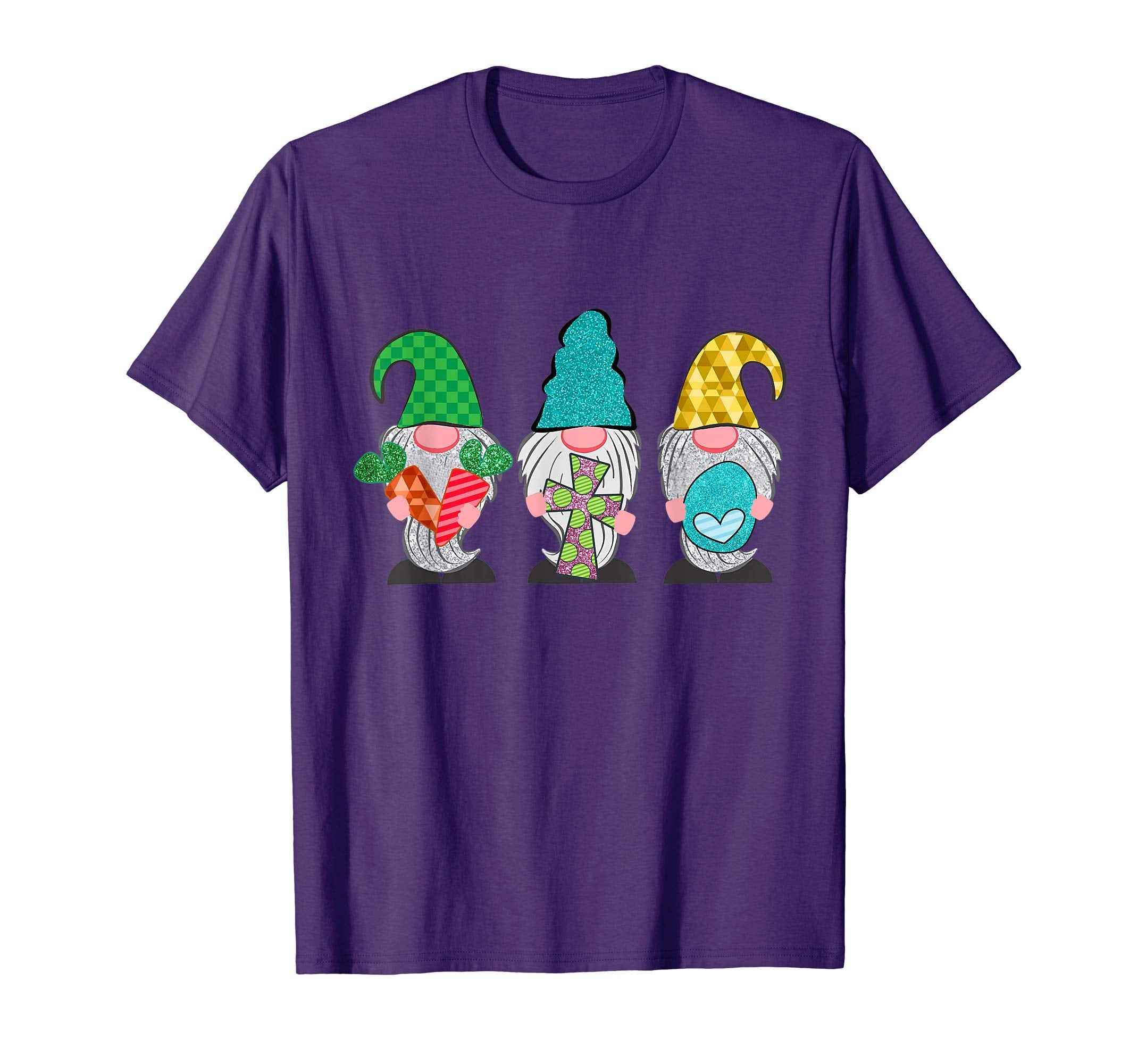Three Gnome holding Easter egg funny shirt for men women kid