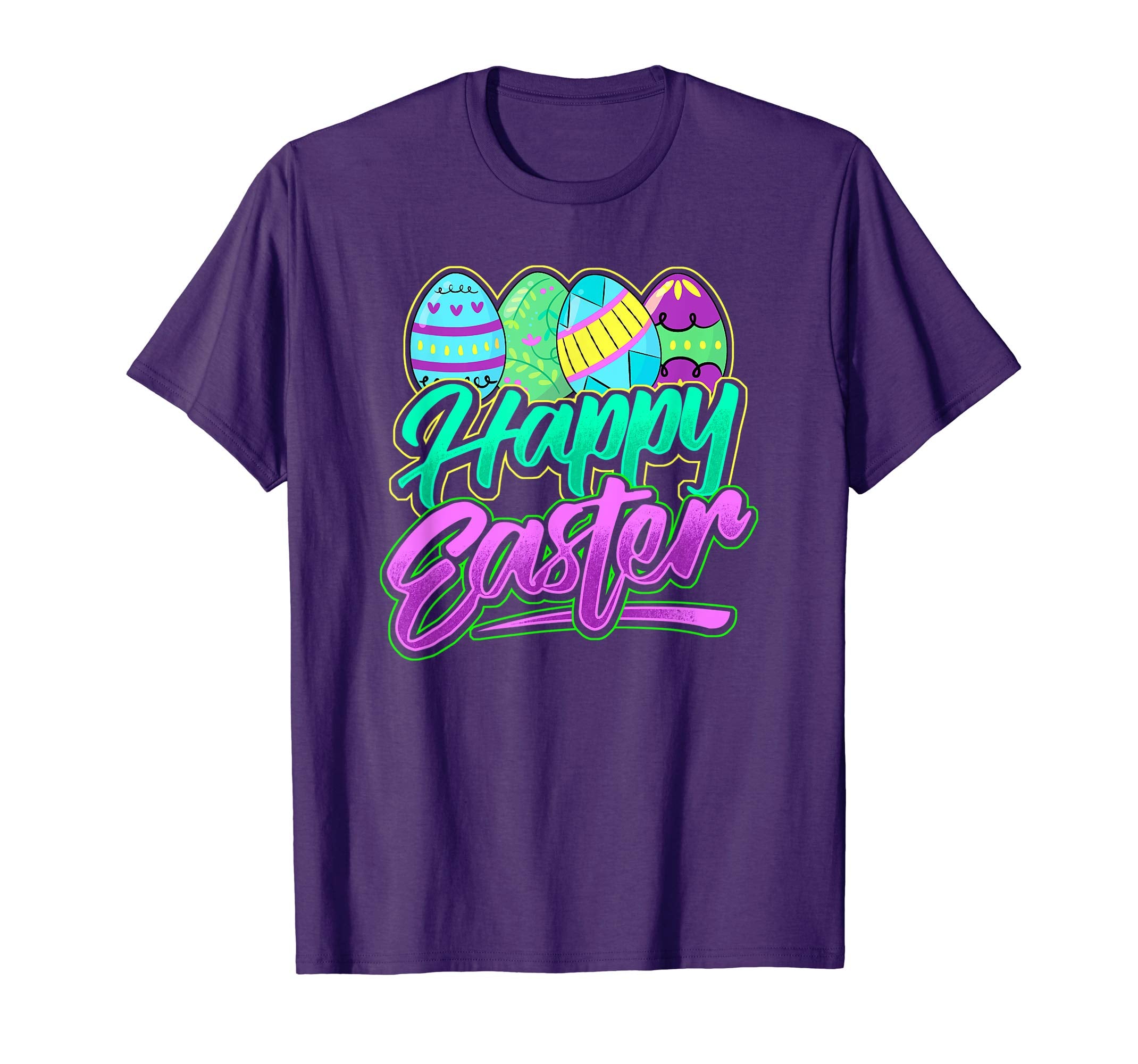 Happy Easter T-Shirt Cute Pastel Easter Eggs Tee Gift
