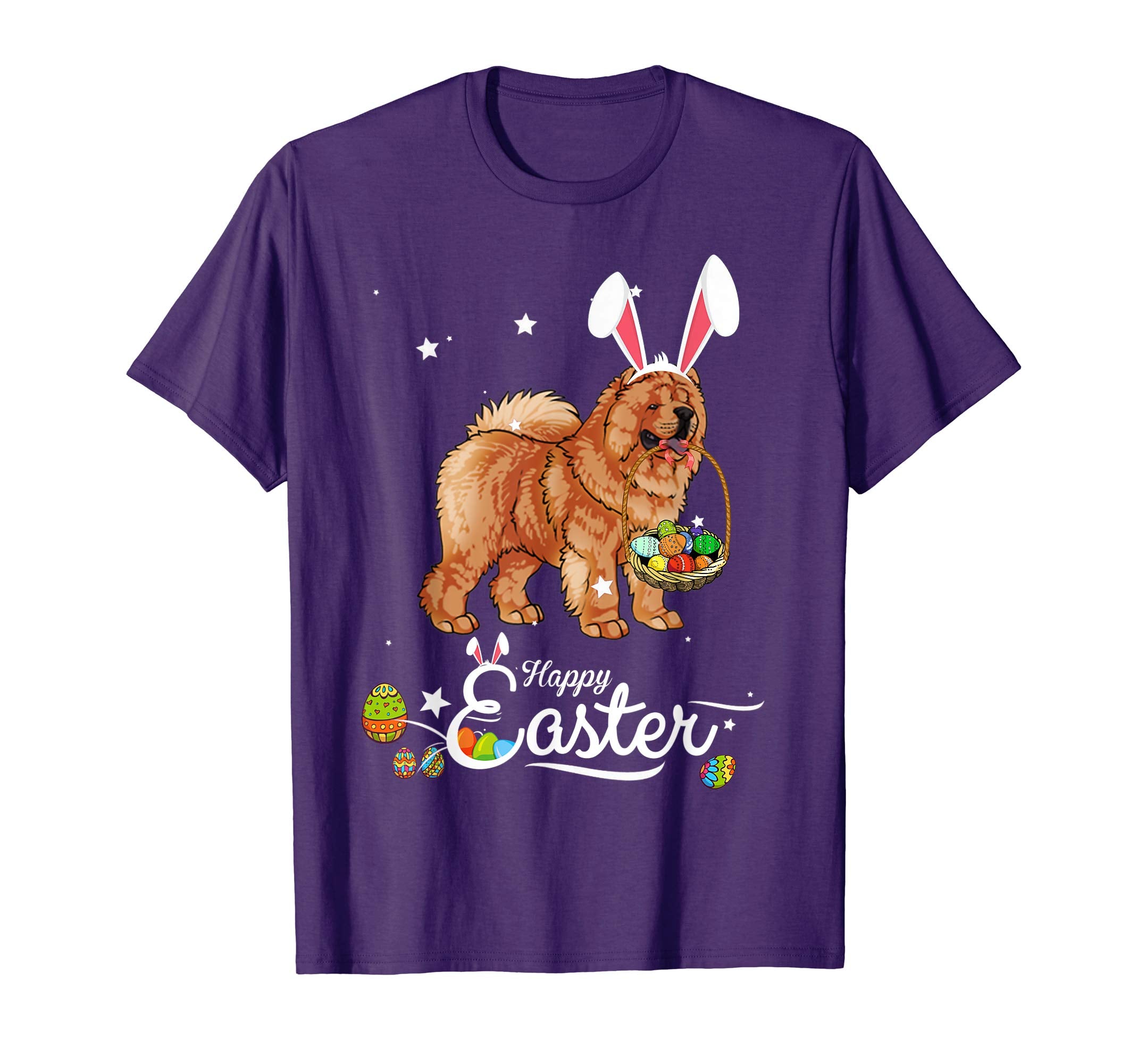 Chow Chow Dog With Bunny Hat Easter Costume T Shirt