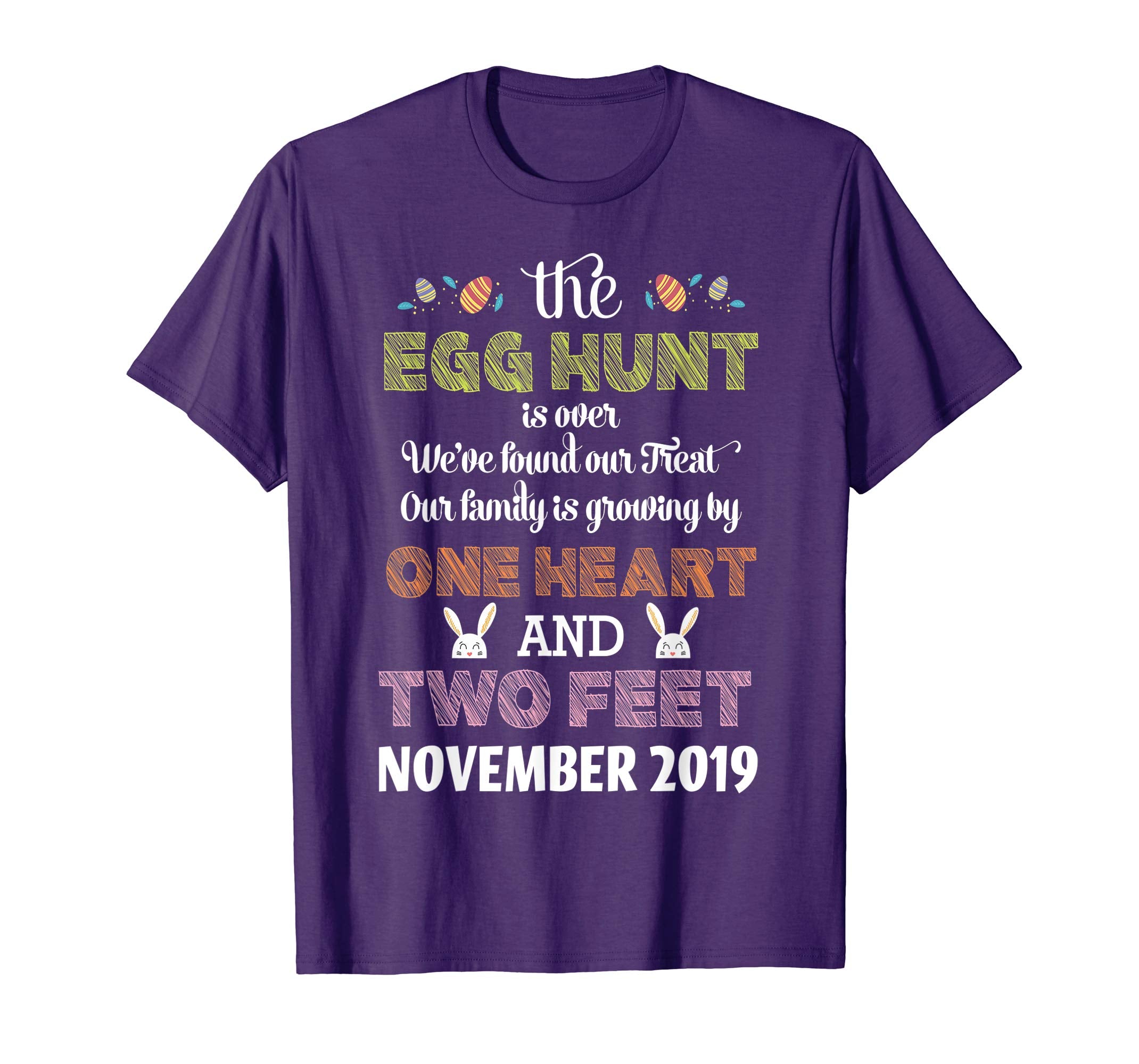 Pregnancy Announcement Due In November 2019 Easter Tshirt