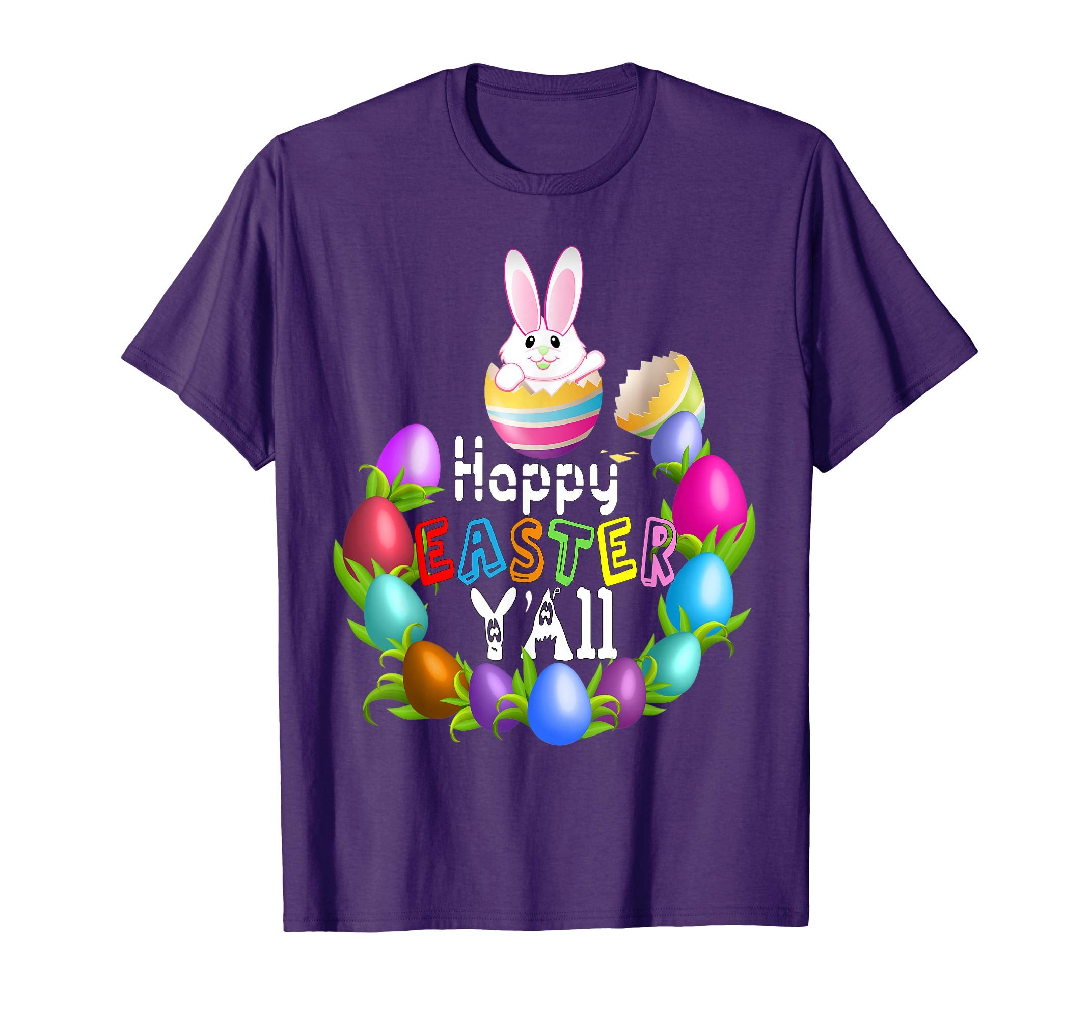 HAPPY EASTER Y'all Shirt Egg Hunt Bunny Shirt Women Men Kids