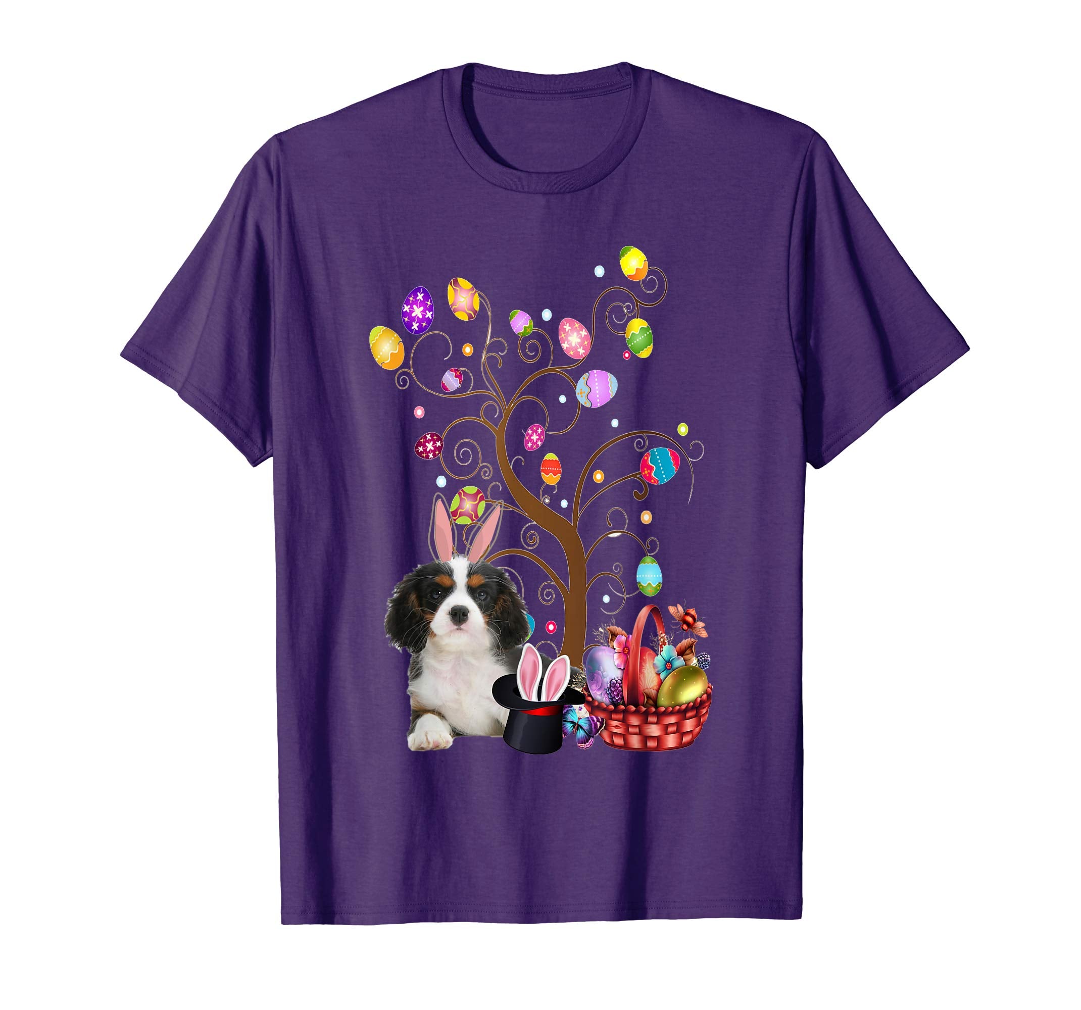 Bunny Cavalier King Charles Spaniel Easter Hunting Egg Shirt