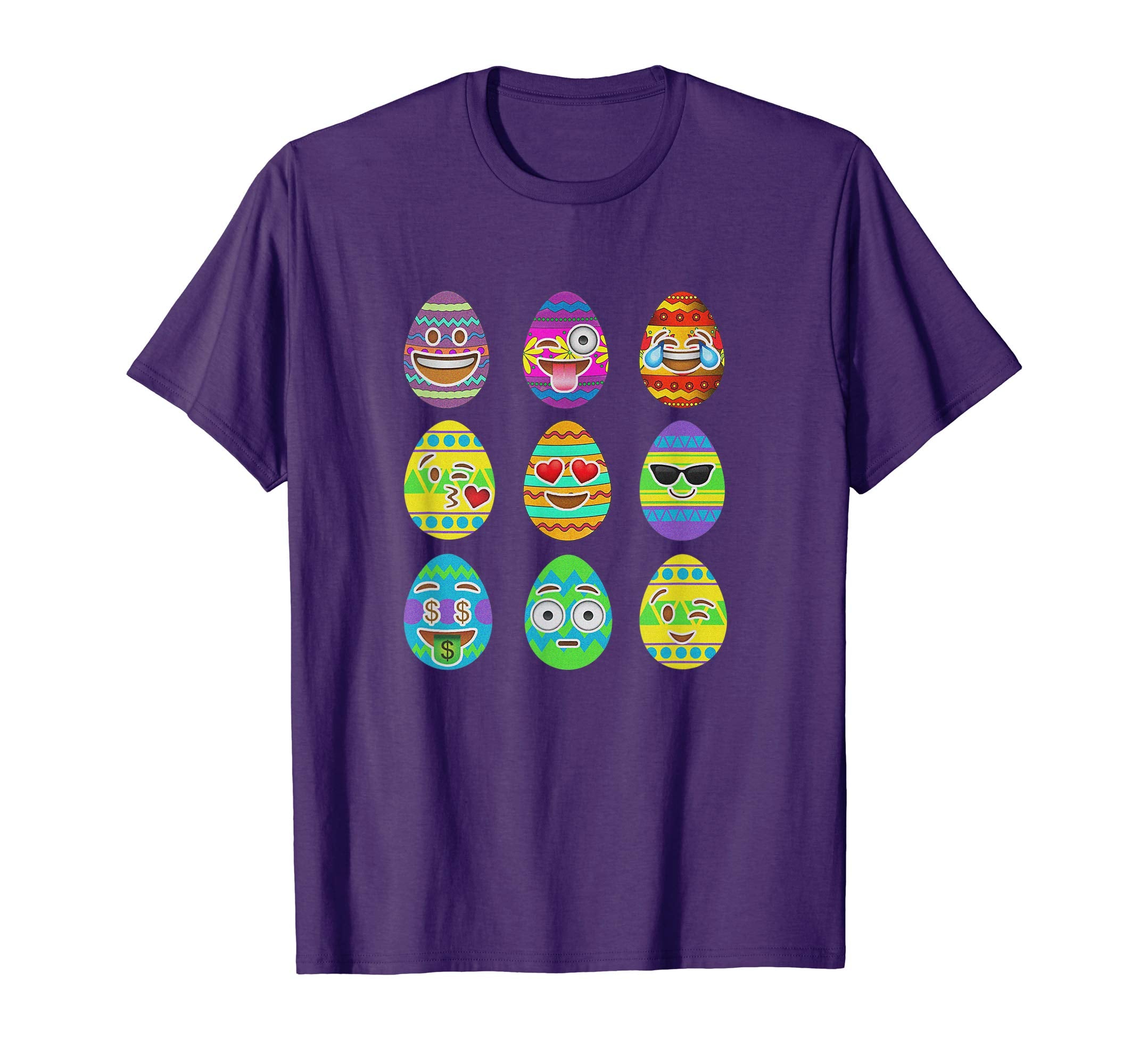 Emoji Easter Eggs Colorful Emoticon Pascha Holiday T-Shirt