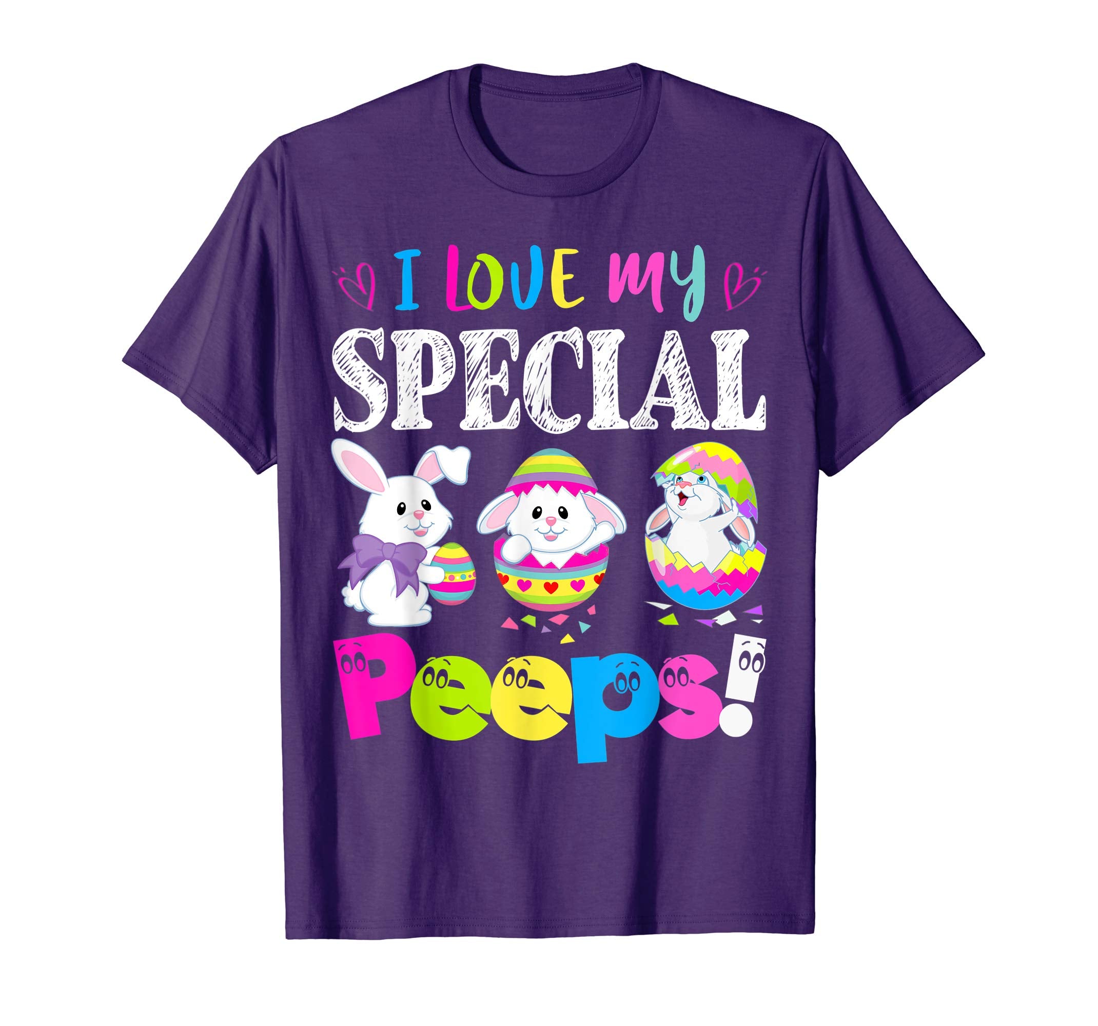 I Love My Special Peeps Easter Bunny Gift T-Shirt