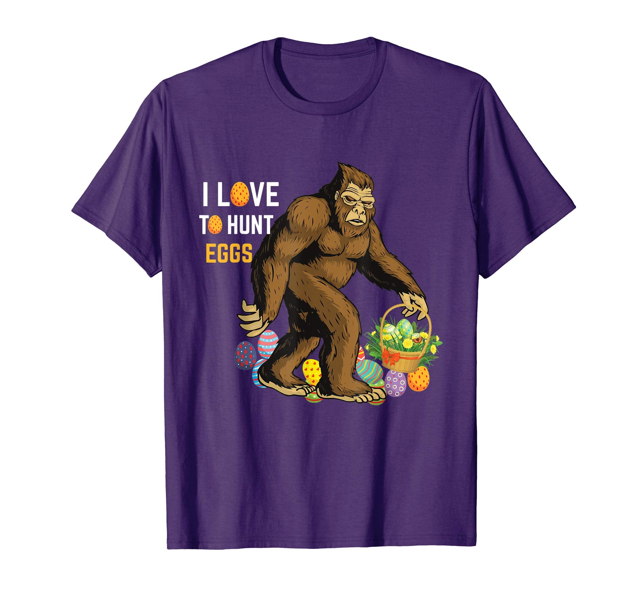 Easter Shirt Bigfoot Kids Boys Girls EGG Hunts