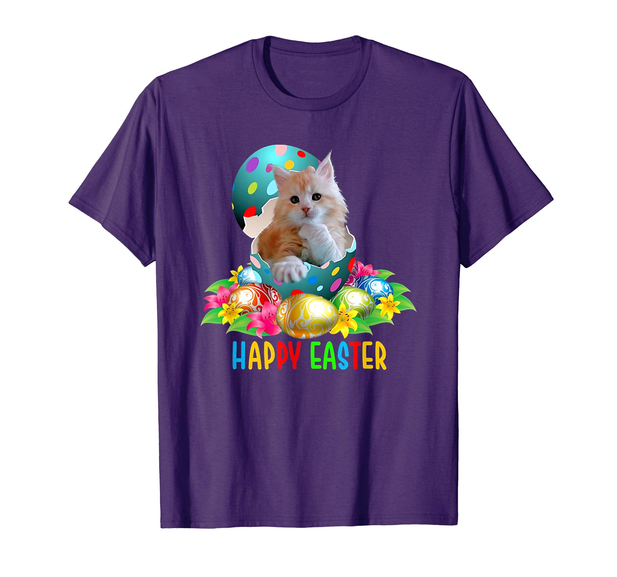 Funny cat in easter eggs cat lover t-shirt