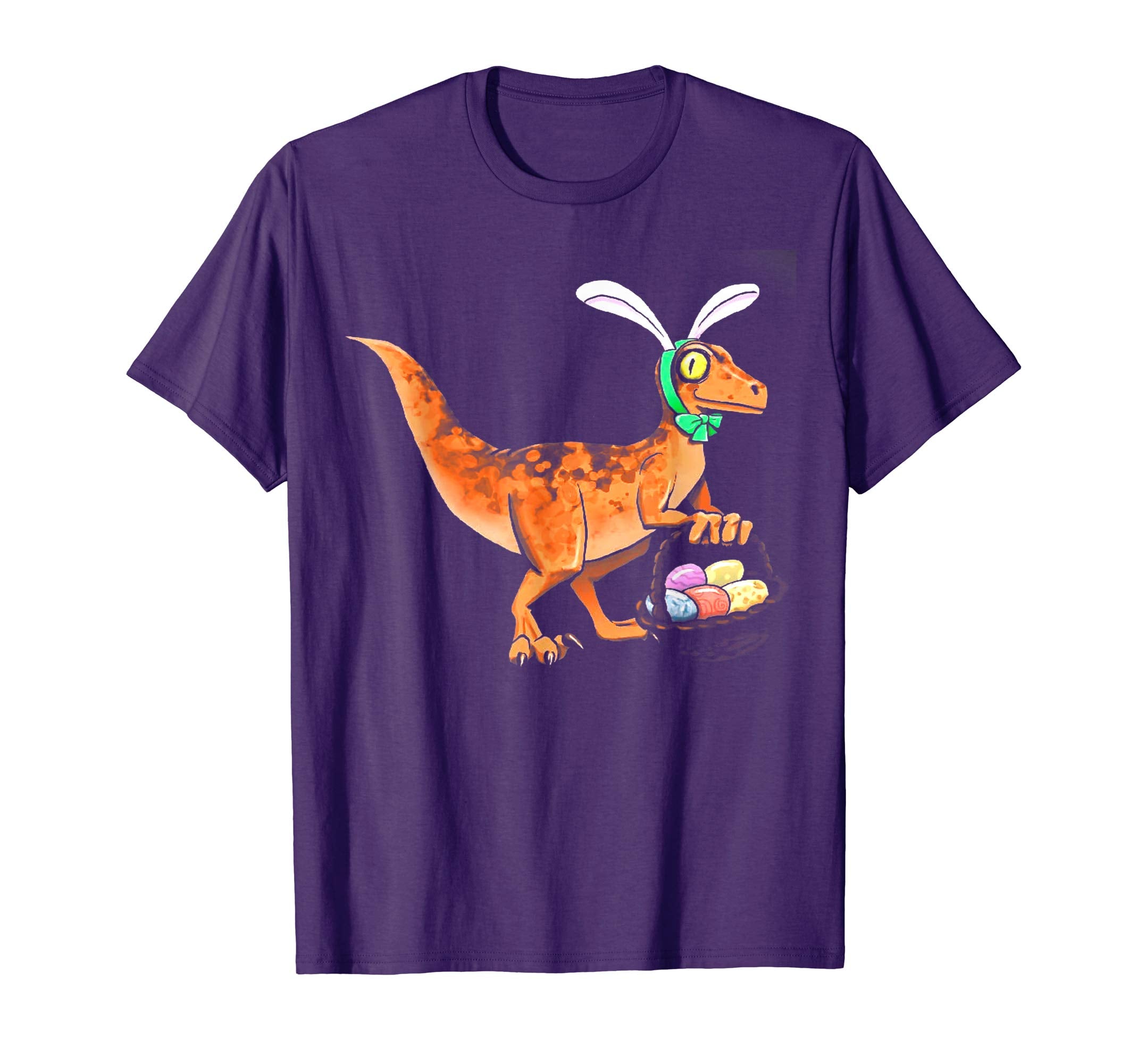 Easter Velociraptor with Bunny Ears Youth T-Shirt