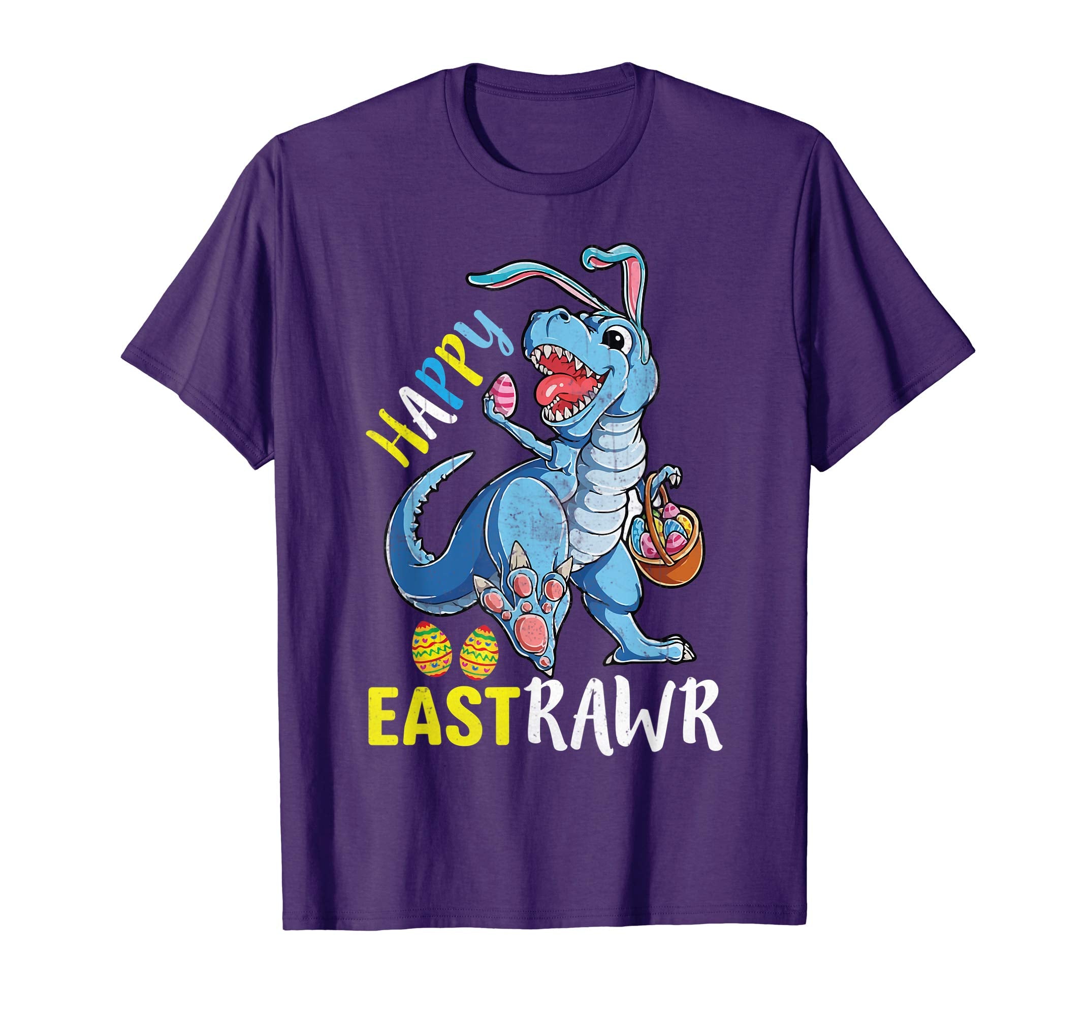 Happy Eastrawr T Rex Dinosaur Easter Bunny Egg Shirt