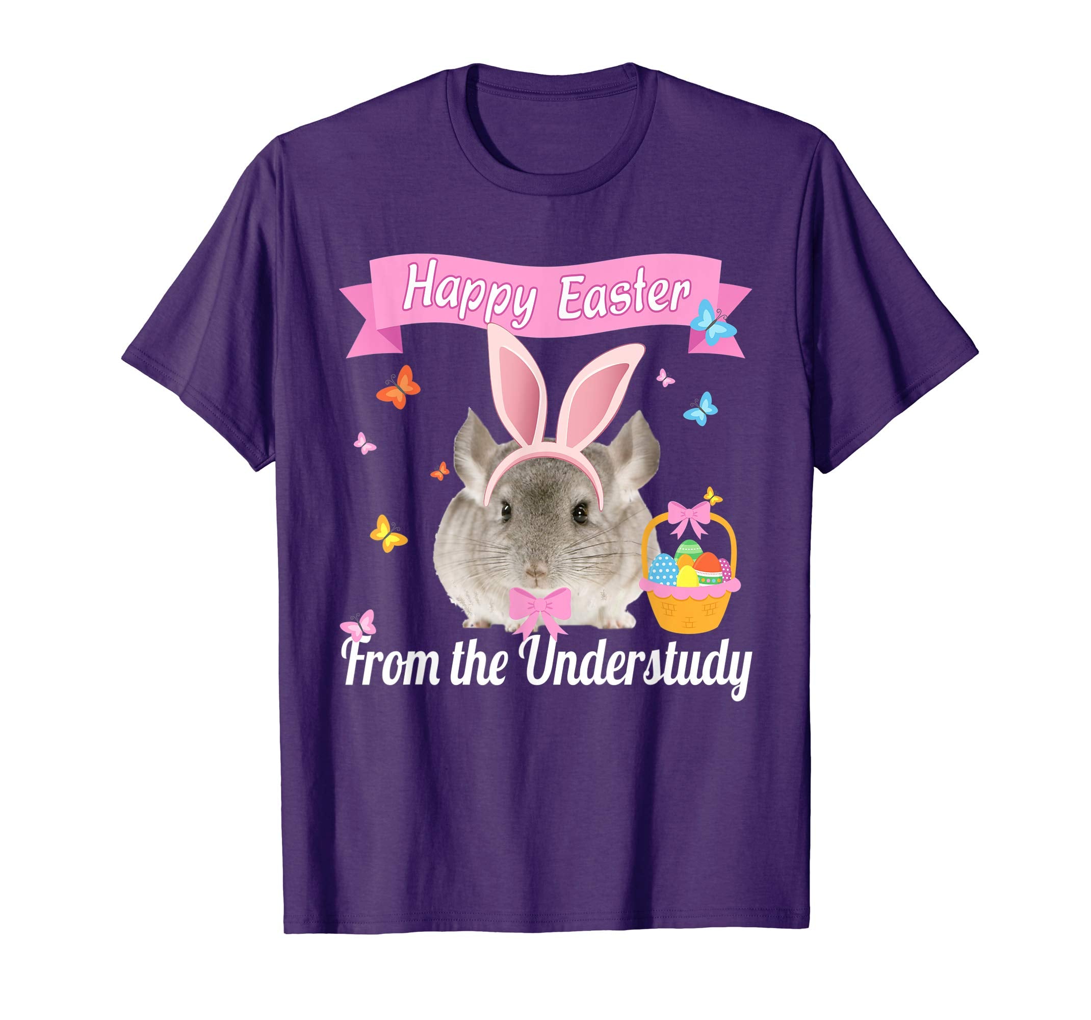 Easter Bunny Tshirt Girls Funny Chinchilla Understudy