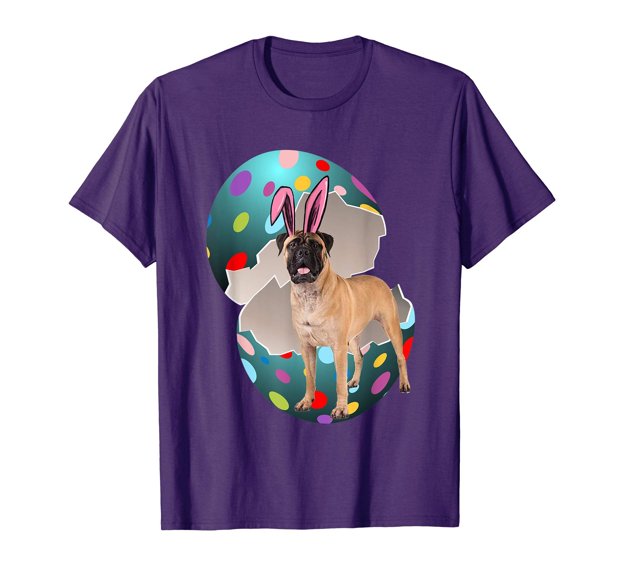 Bullmastiff Dad Mom Easter Day Gift T shirt