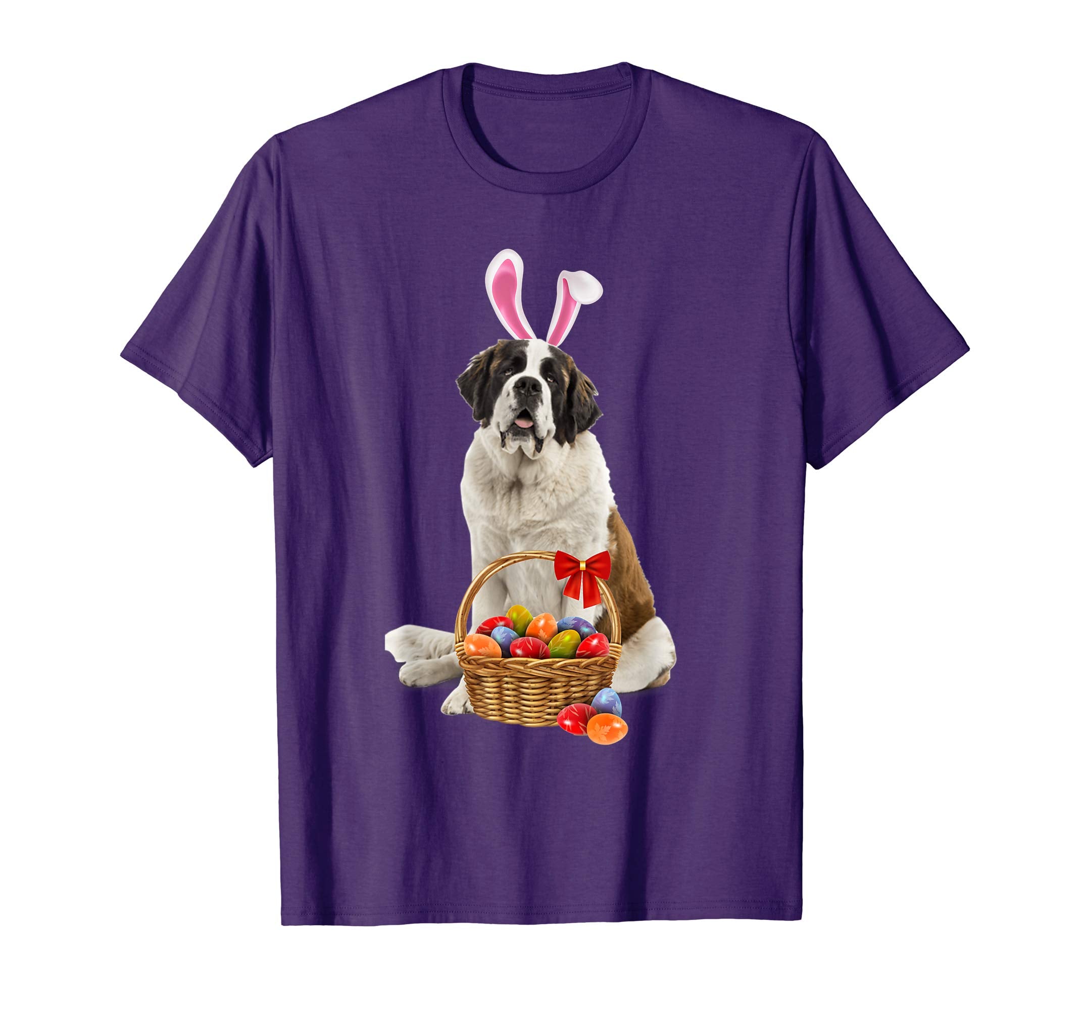 Easter Saint Bernard Shirt Saint Bernard,Bunny Ears and Eggs