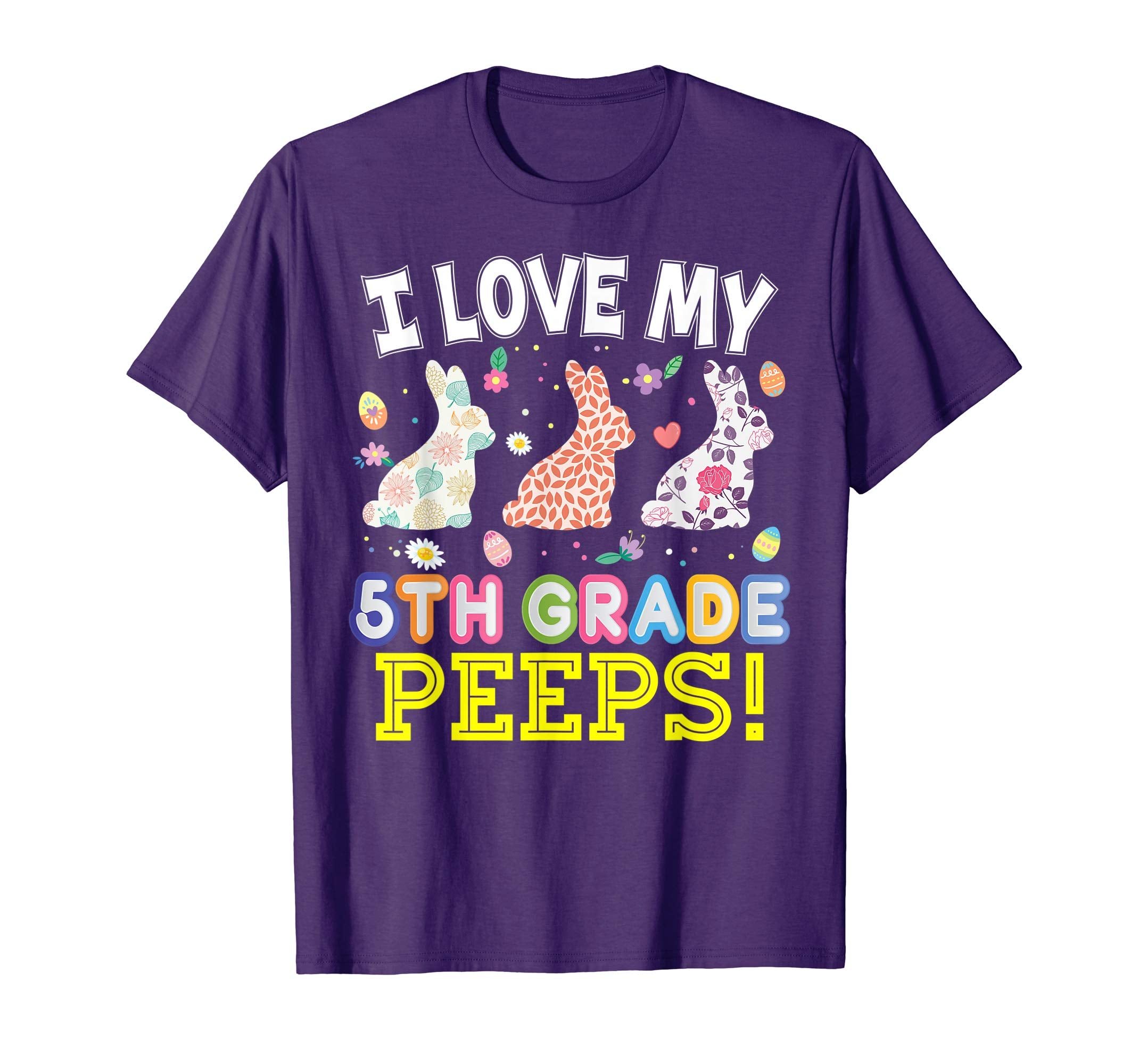 I Love My 5th Grade Peeps Fifth Easter Bunnies T-Shirt