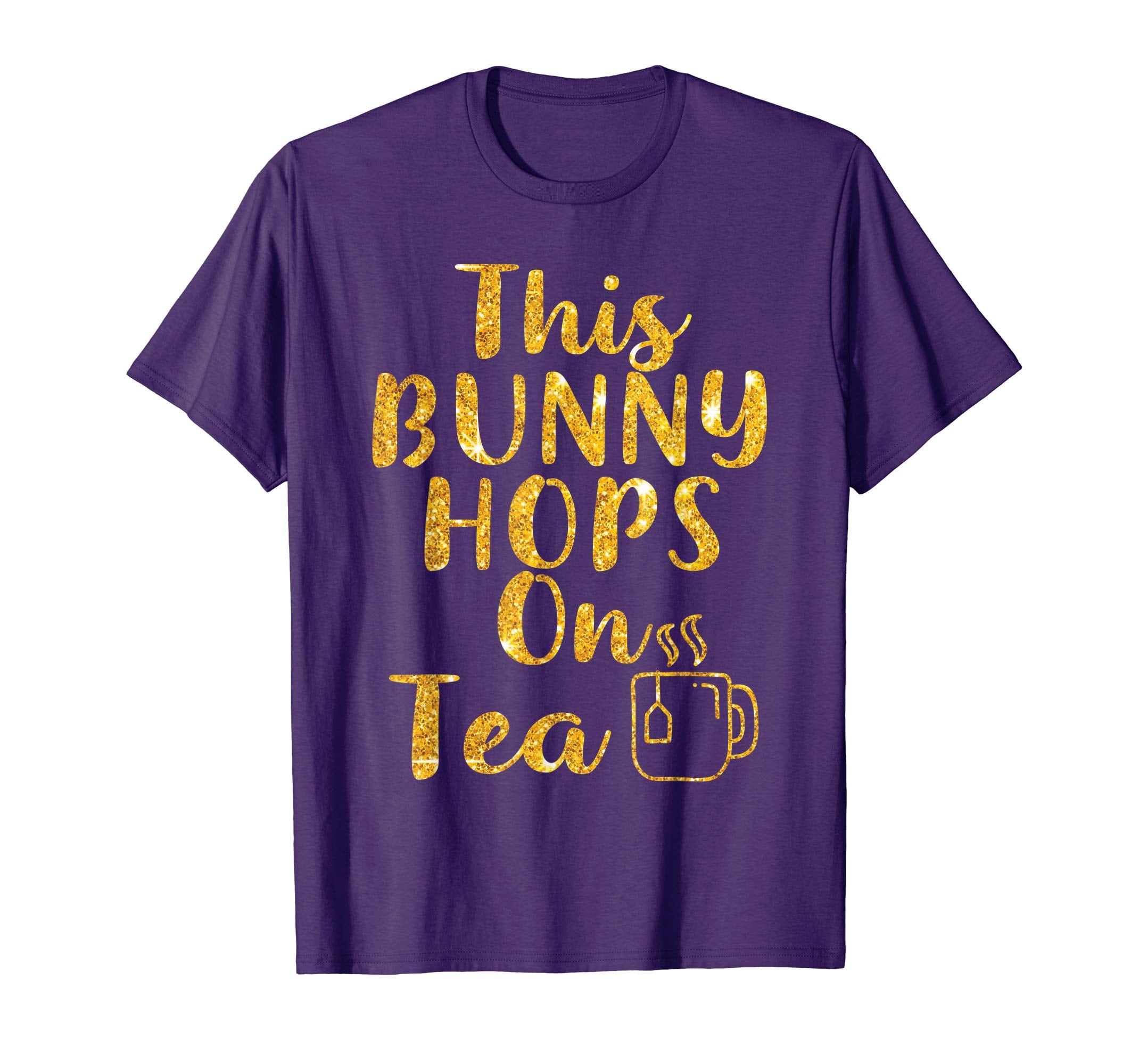 This Bunny Hops on Tea tshirt Easter Bunny