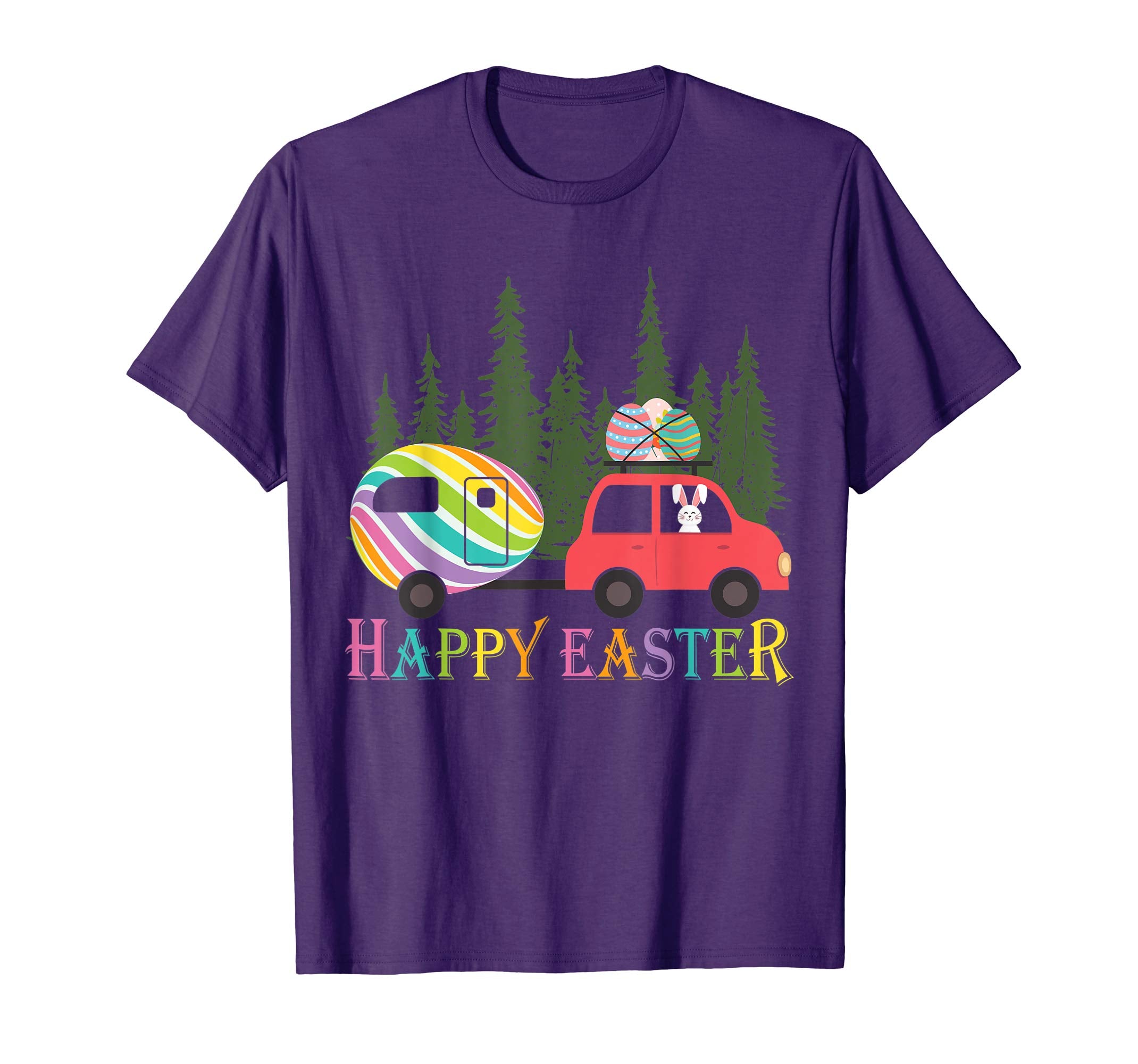 Camping shirt Happy Easter Day Bunny eggs for men women kid