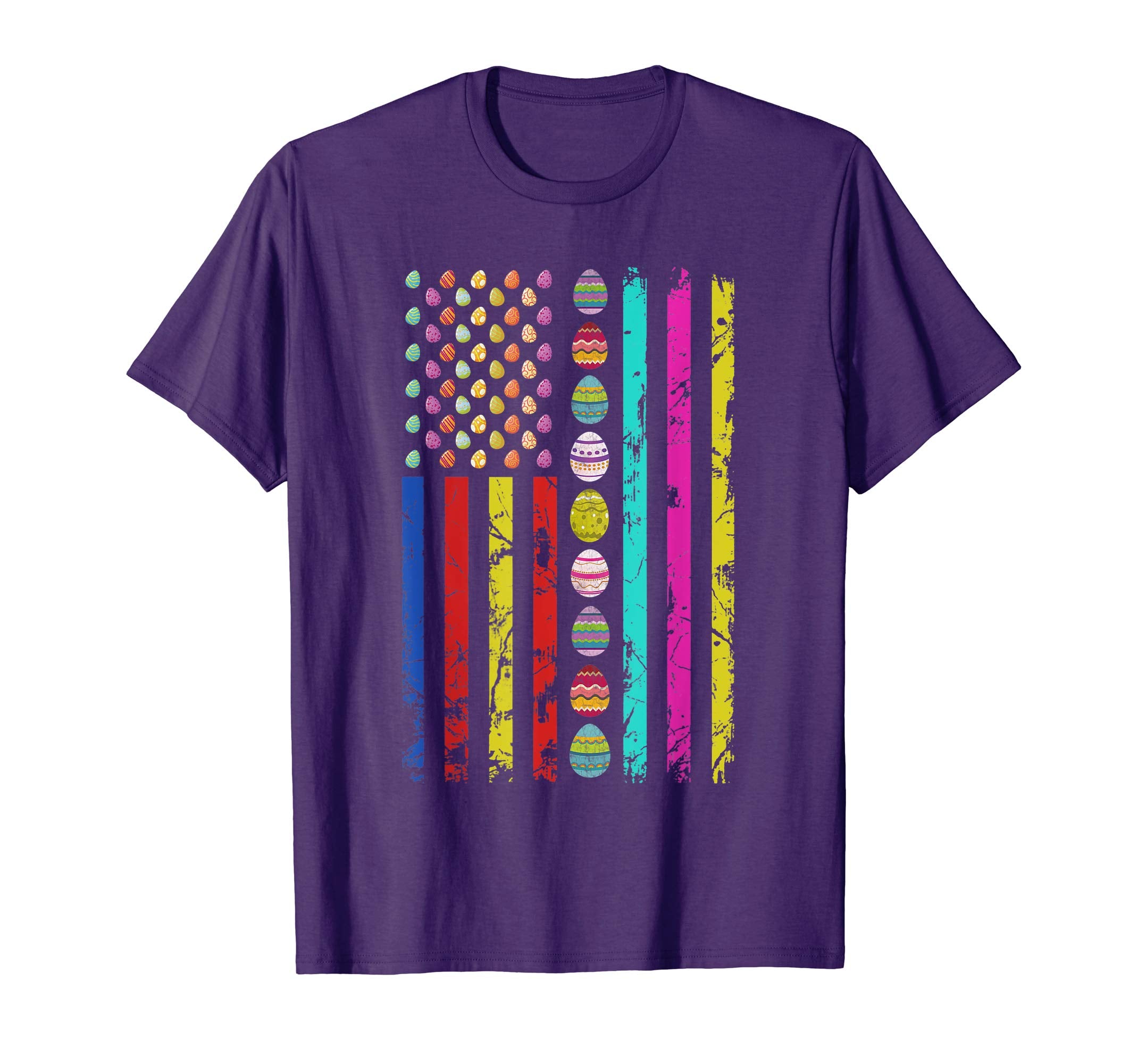 American Flag Easter Day T-shirt Easter Eggs Outfit