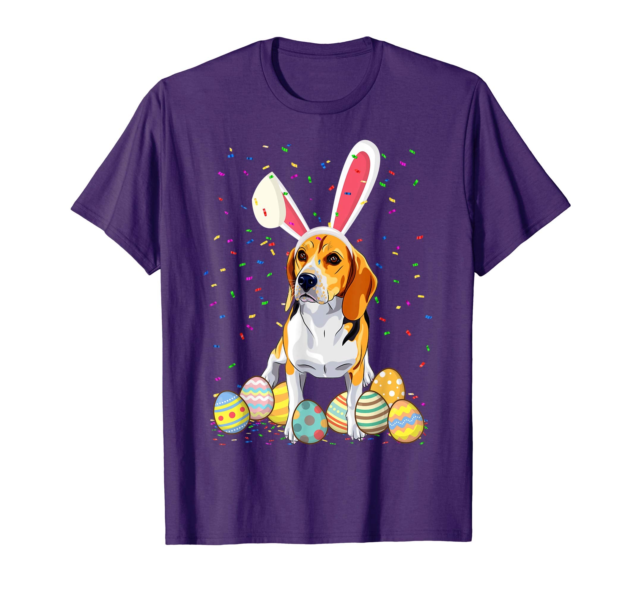 Beagle Dog Ear Easter Eggs Shirt Happy Easter Day Tee Gift
