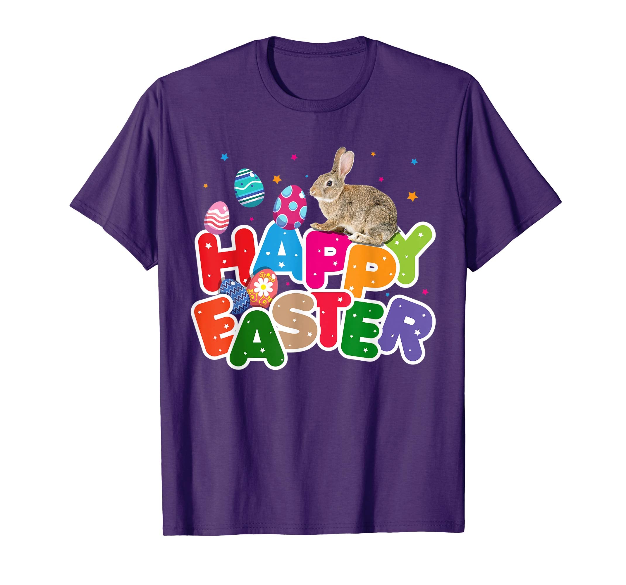 Cute Bunny Happy Easter Shirt - Easter Eggs Kids Gift