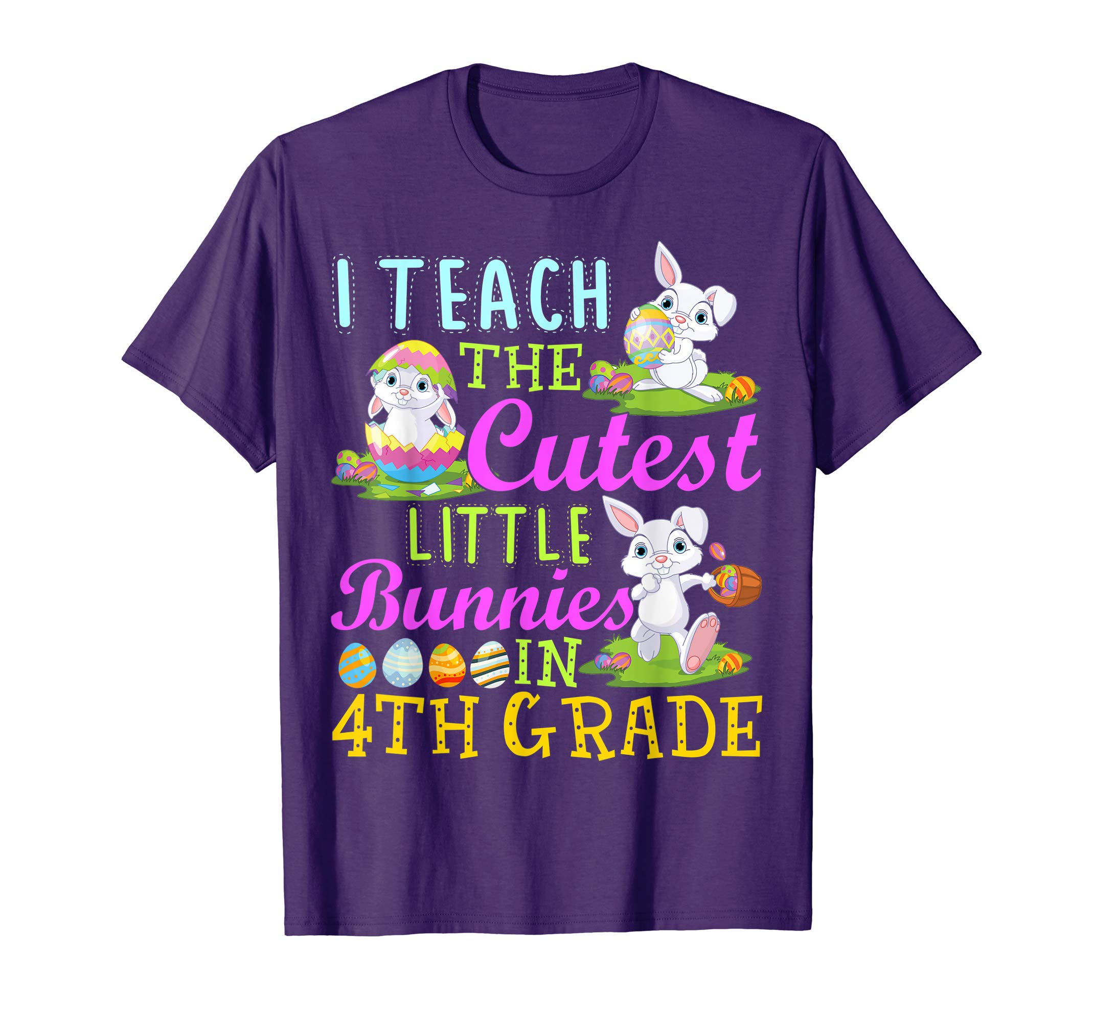 Easter 4th Grade Teacher Shirt Gift Happy Easter Tee Shirts
