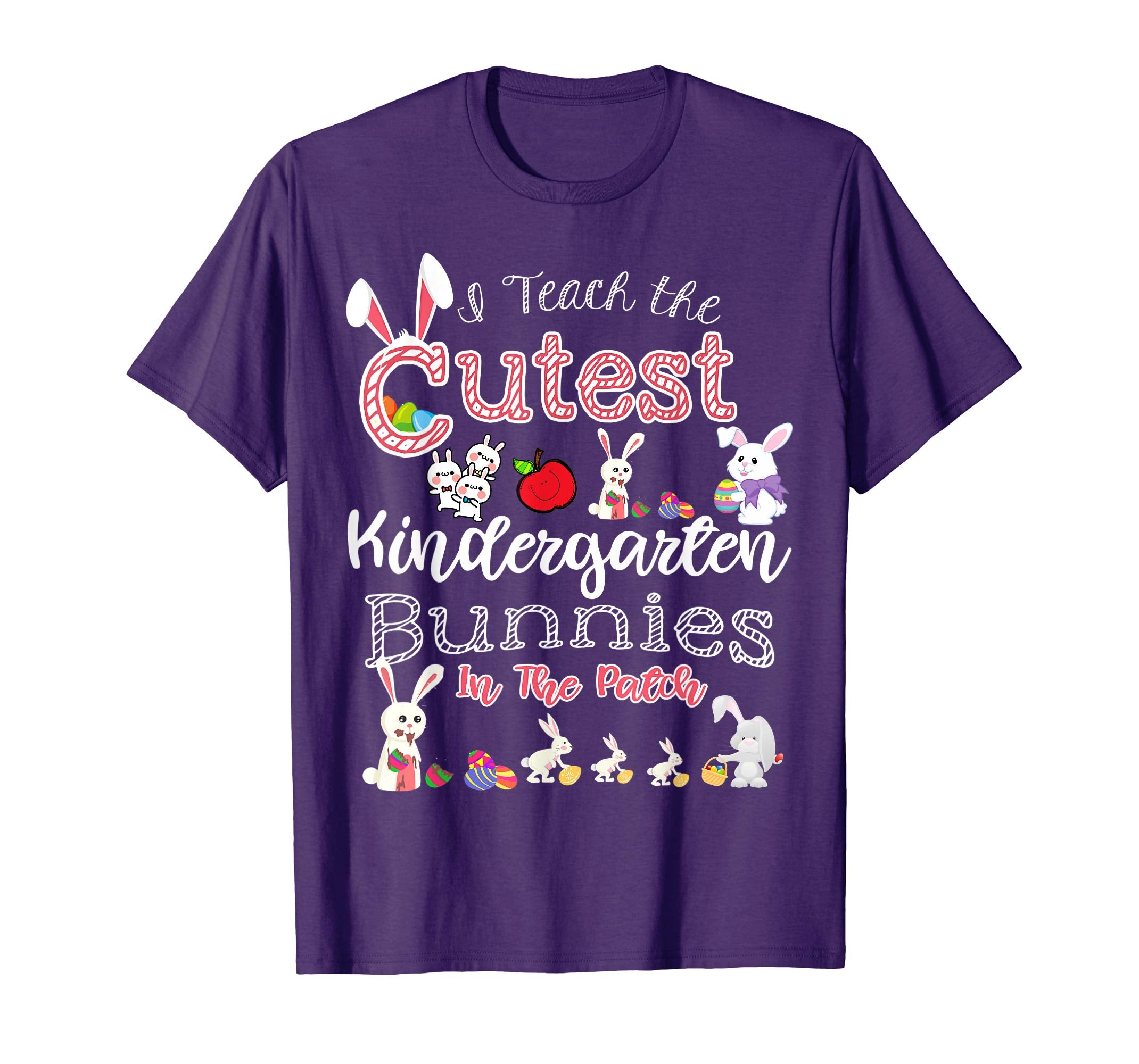Cute Easter Kindergarten Teacher T Shirt - Cutest Bunnies
