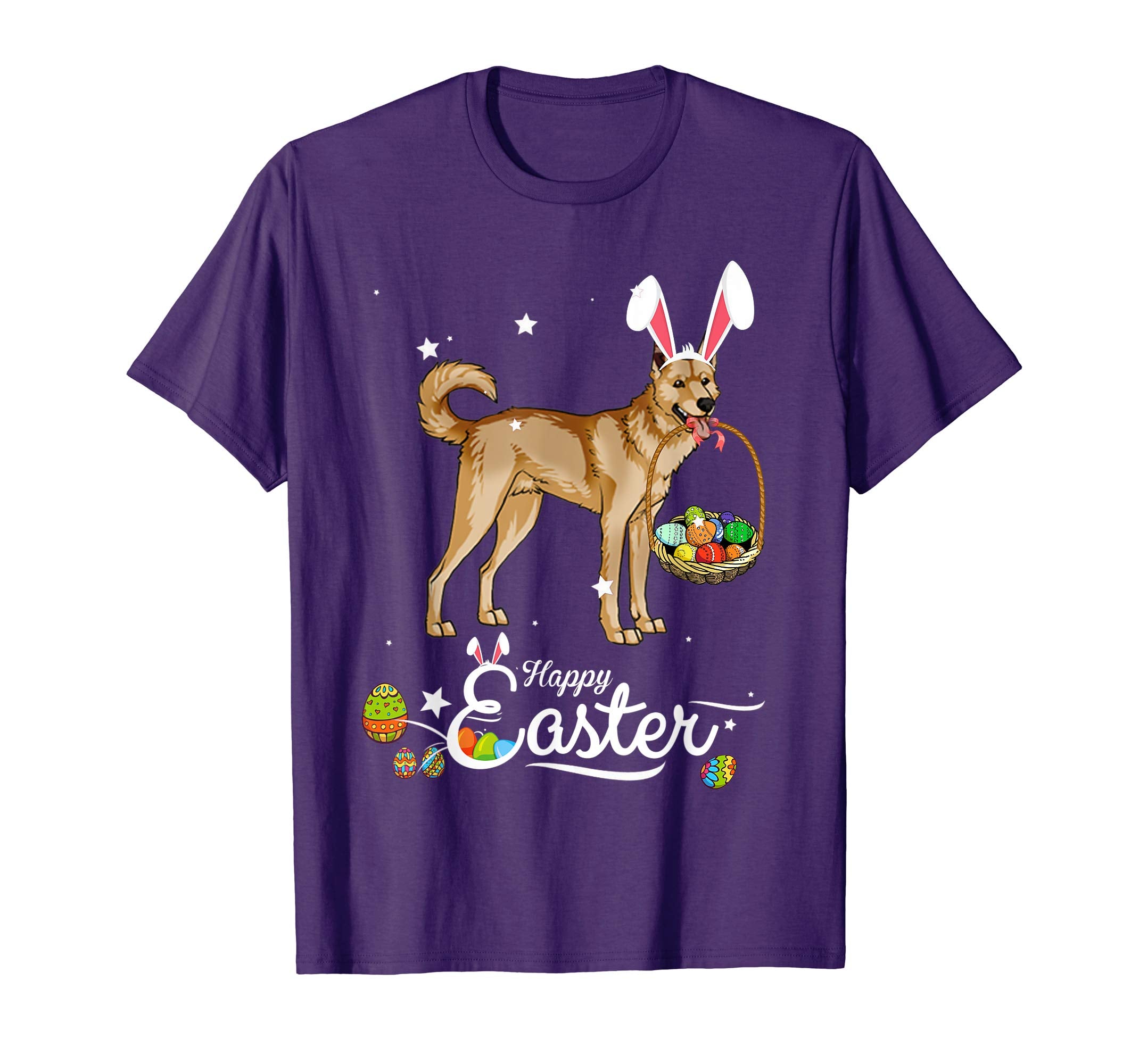 Canaan Dog With Bunny Hat Easter Costume T Shirt