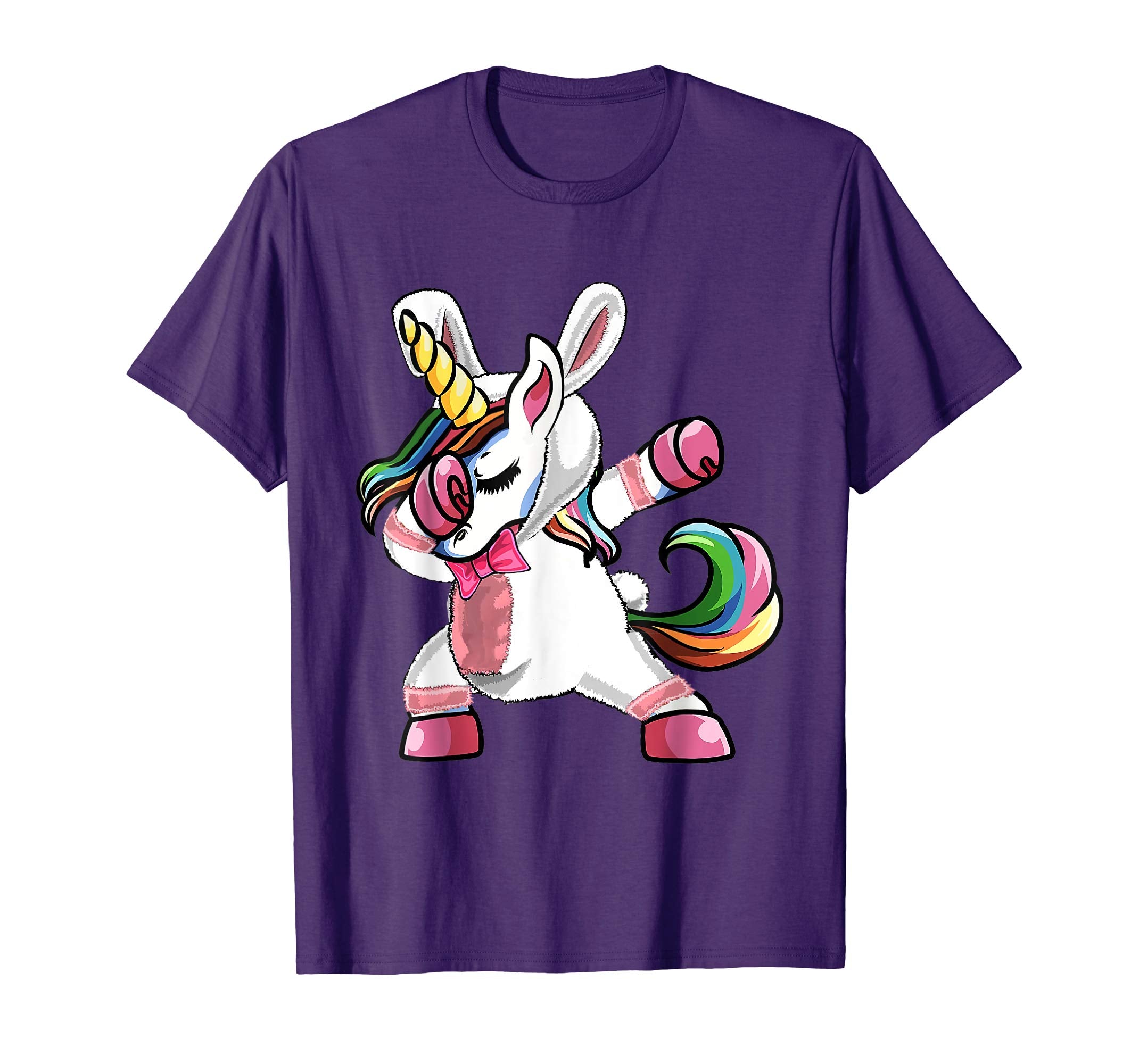 Easter T Shirt Dabbing Unicorn Bunny Easter Shirt Boys Girls