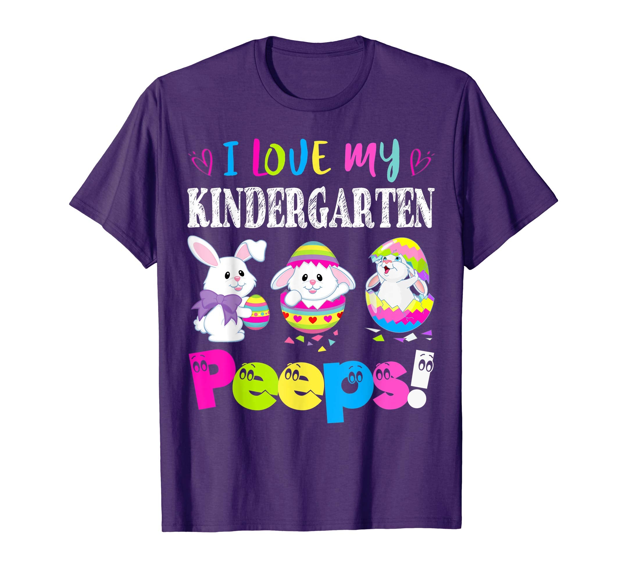 I Love My Kindergarten Peeps Easter Bunny Gift T-Shirt