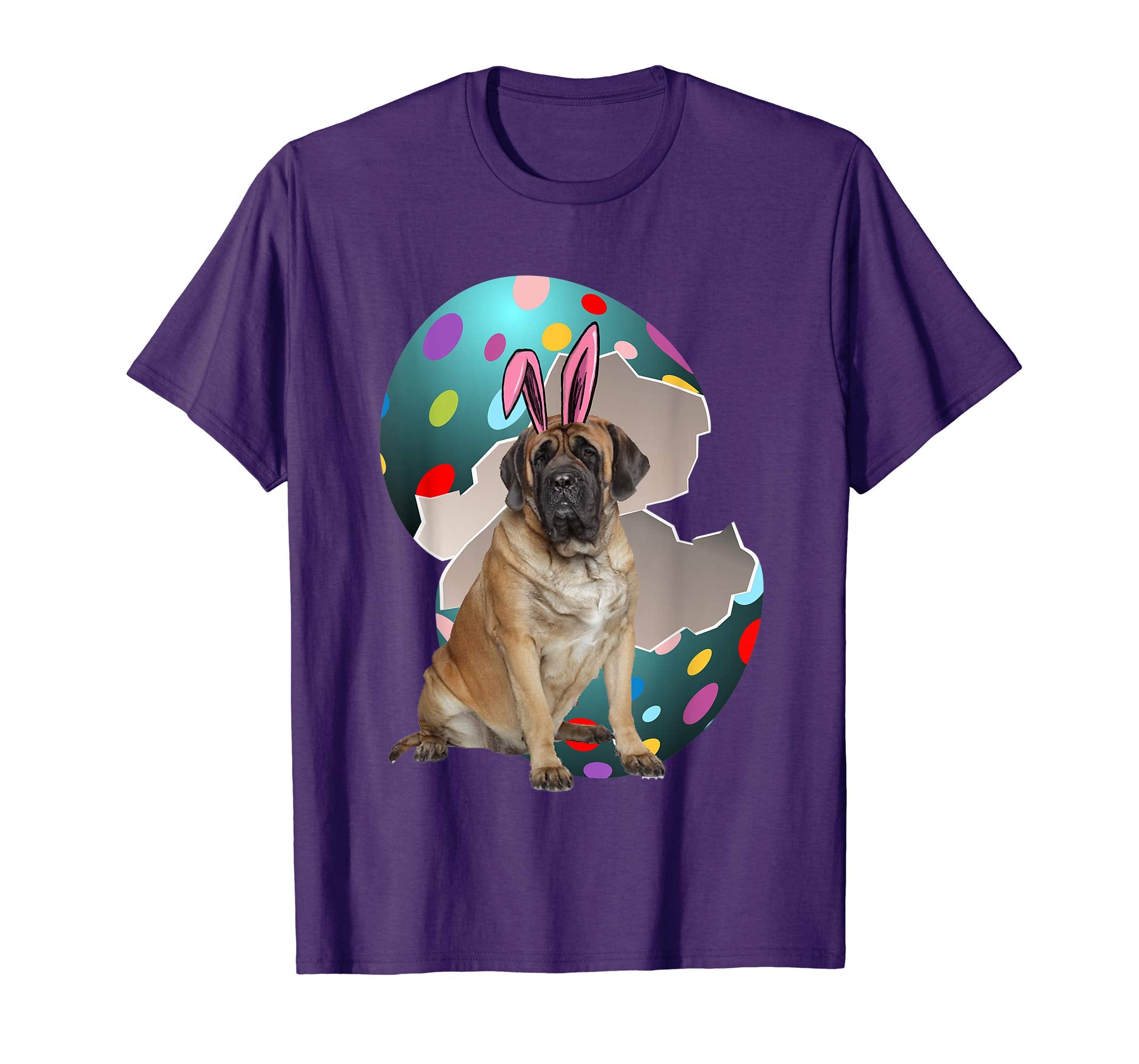 English Mastiff Dad Mom Easter Day Gift T shirt