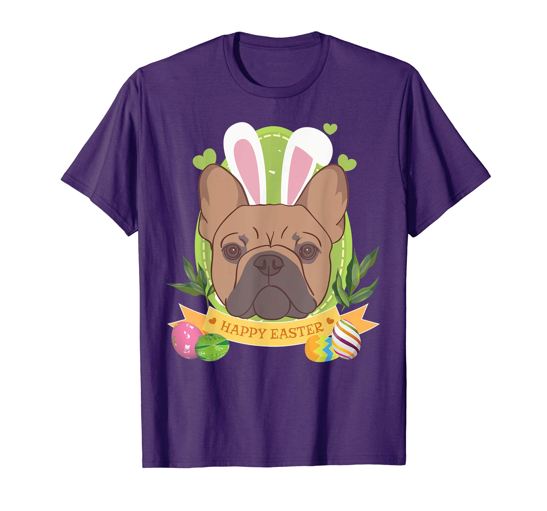 Bunny French Bulldog Dog Easter Day Lovers T-Shirt Egg