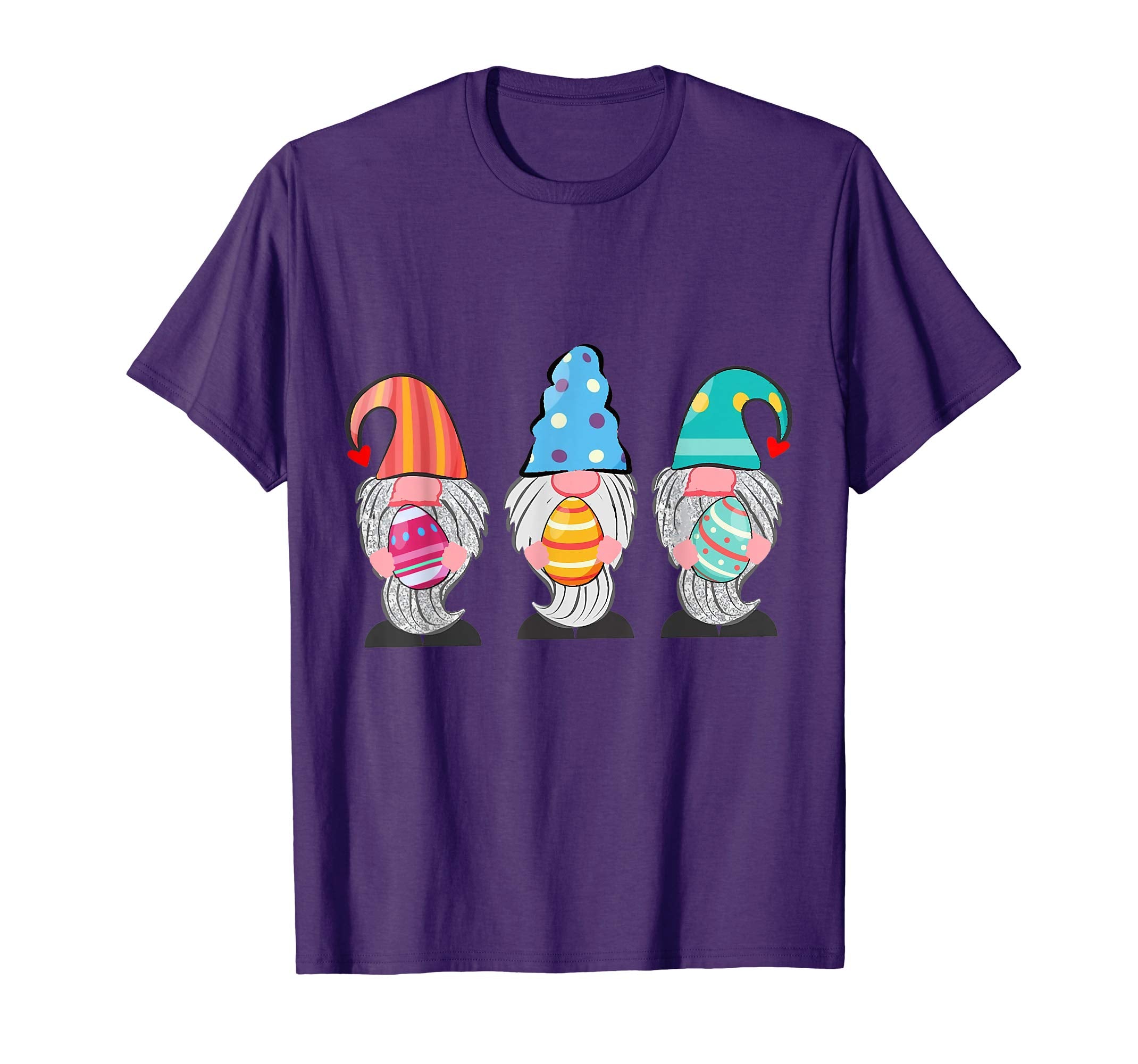 Three Gnome holding Easter egg funny shirt for men women kid