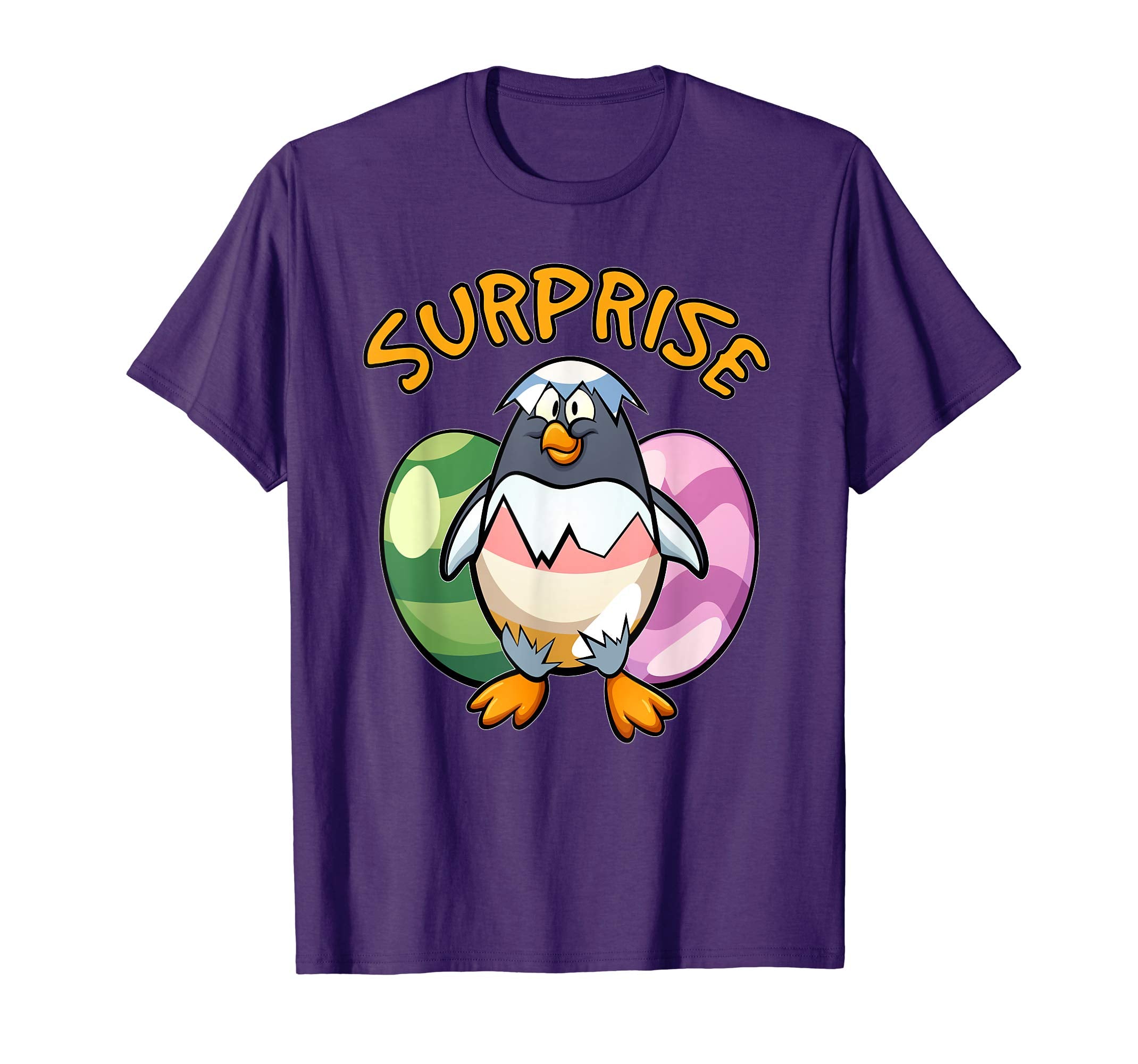 Easter Shirts For Kids Boys Girls Penguin Shirt Easter Eggs
