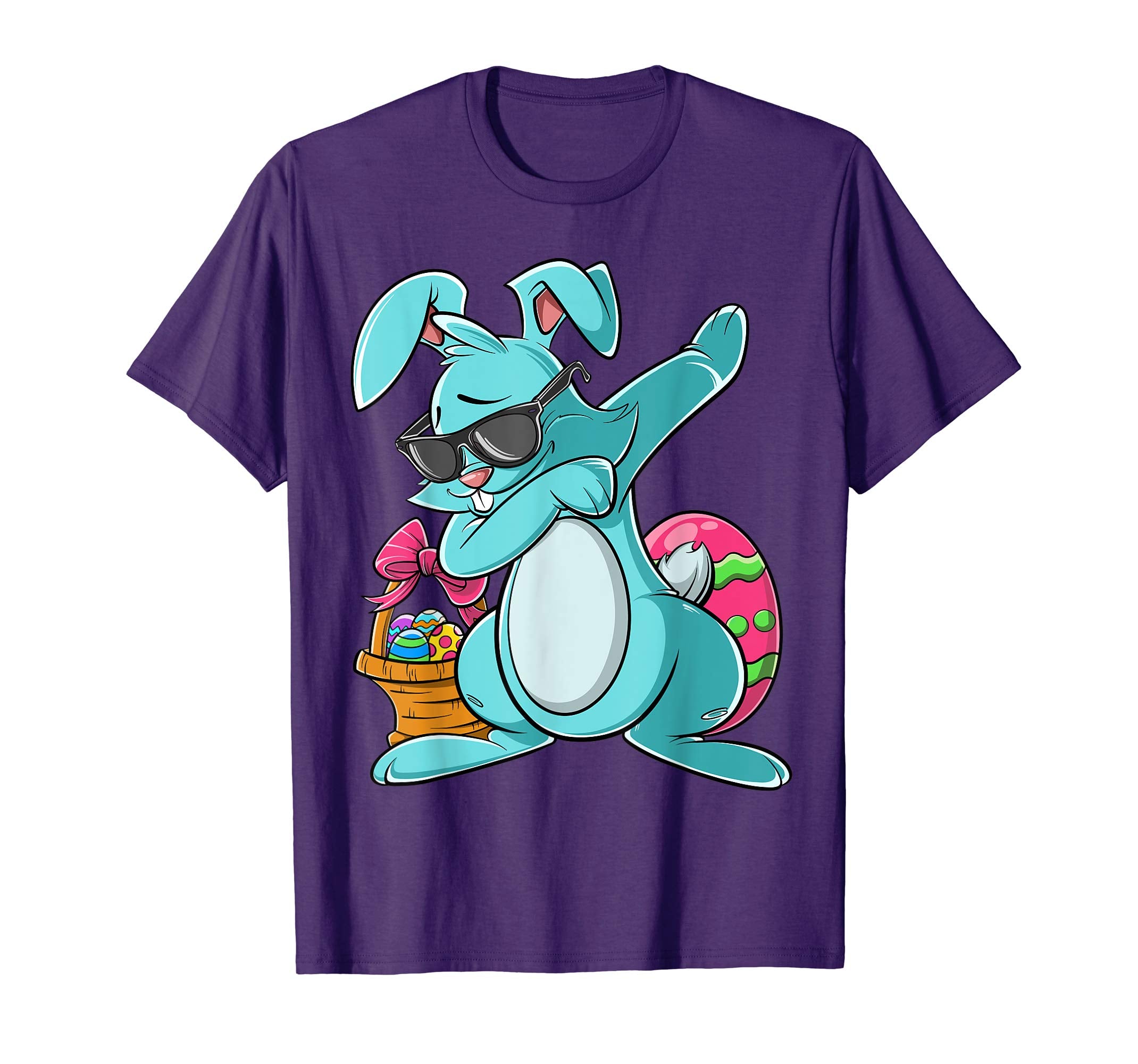 Dabbing Bunny Easter T Shirt for Boys Girls Adults