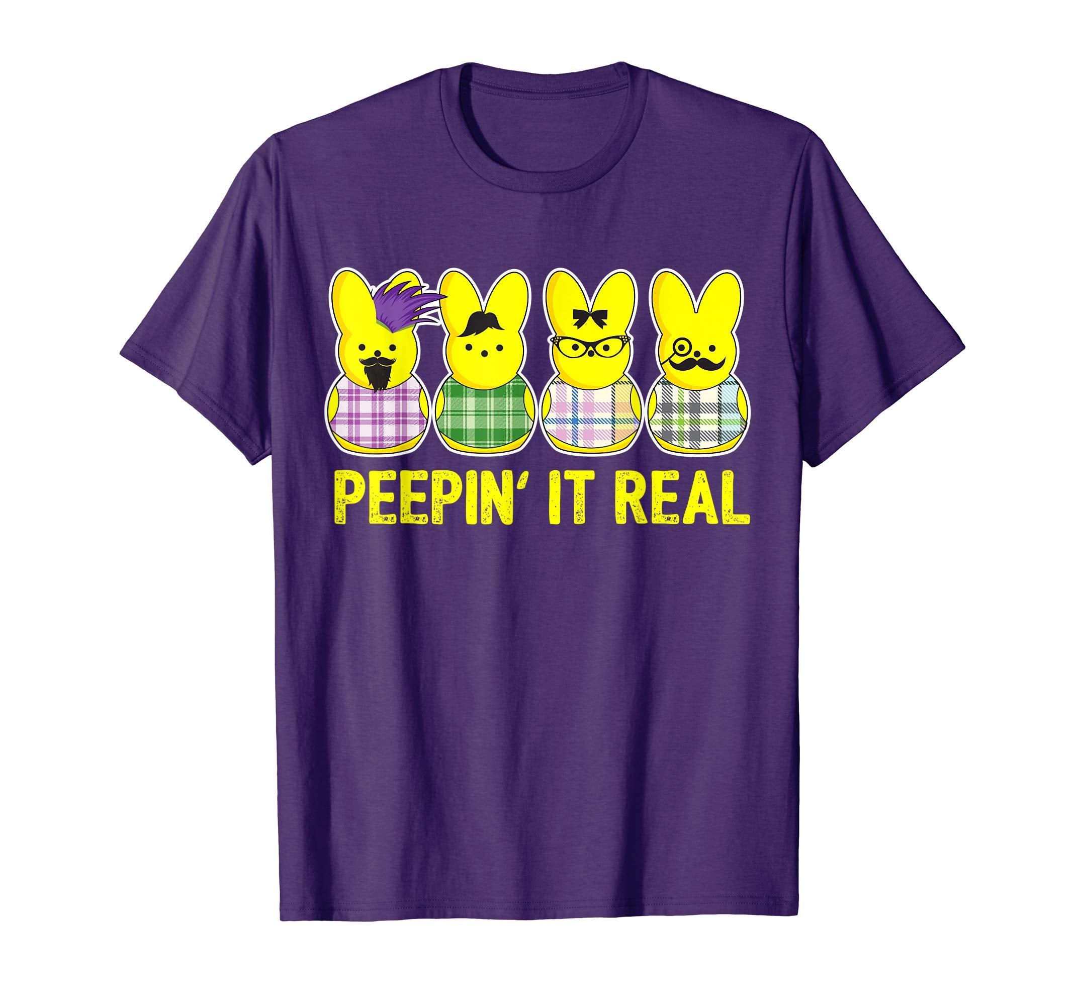 Peep Shirt Peepin it Real Hipster t-shirt Easter Bunny Gift