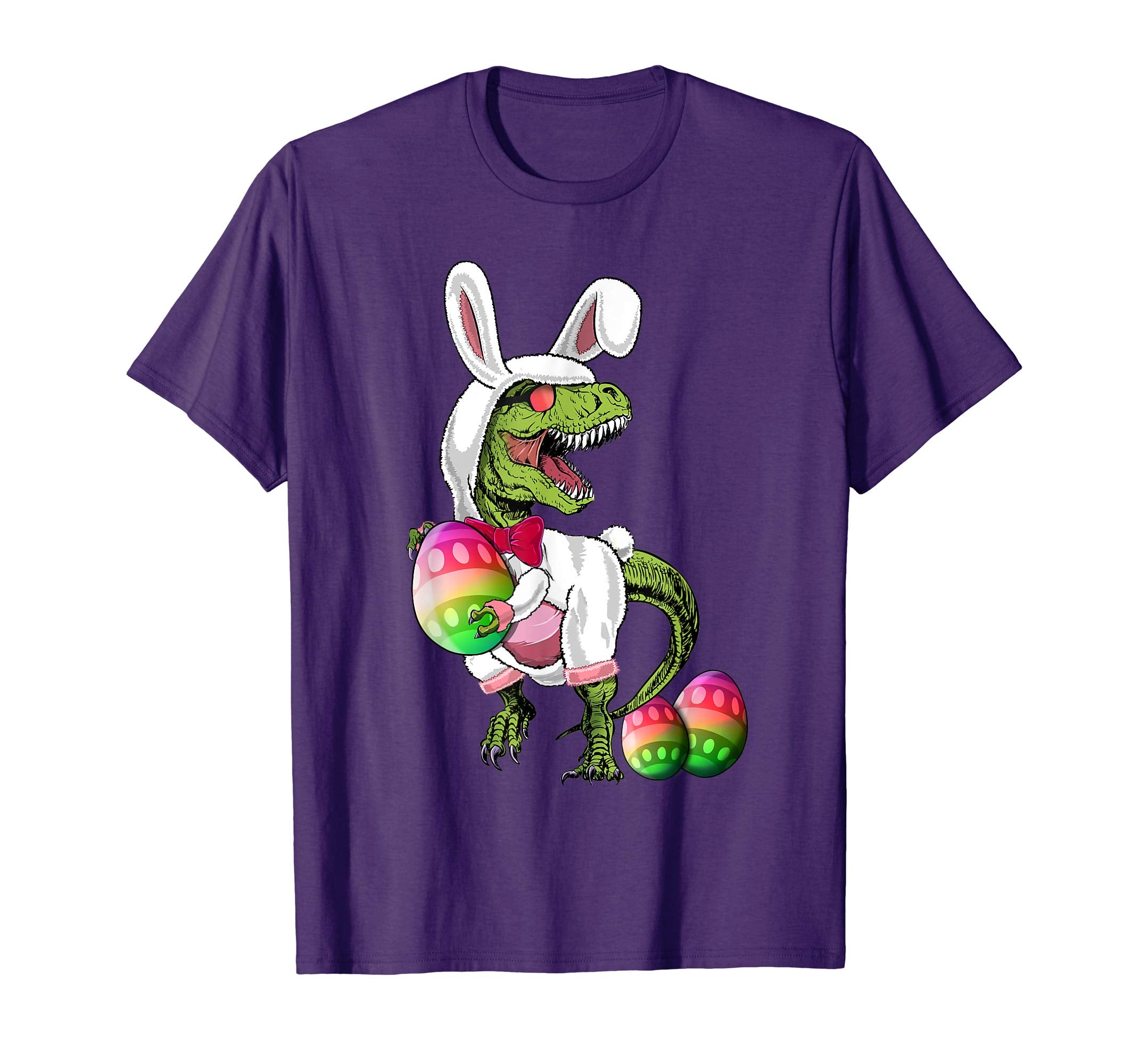 Happy Eastrawr T Rex Dinosaur Easter Bunny Egg Shirt Kids