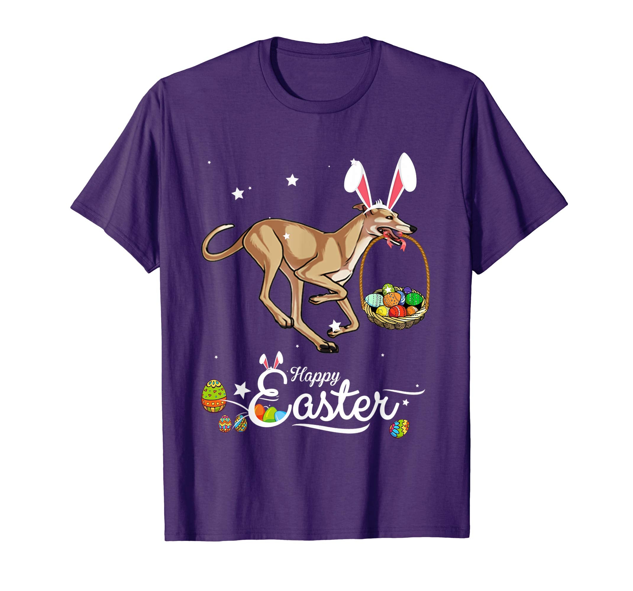 Greyhound Dog With Bunny Hat Easter Costume T Shirt
