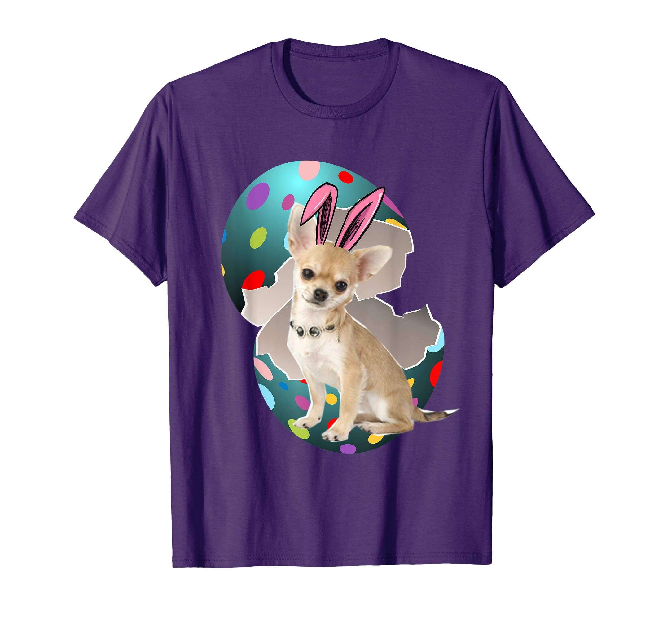 Chihuahua Dad Mom Easter Day Gift T shirt