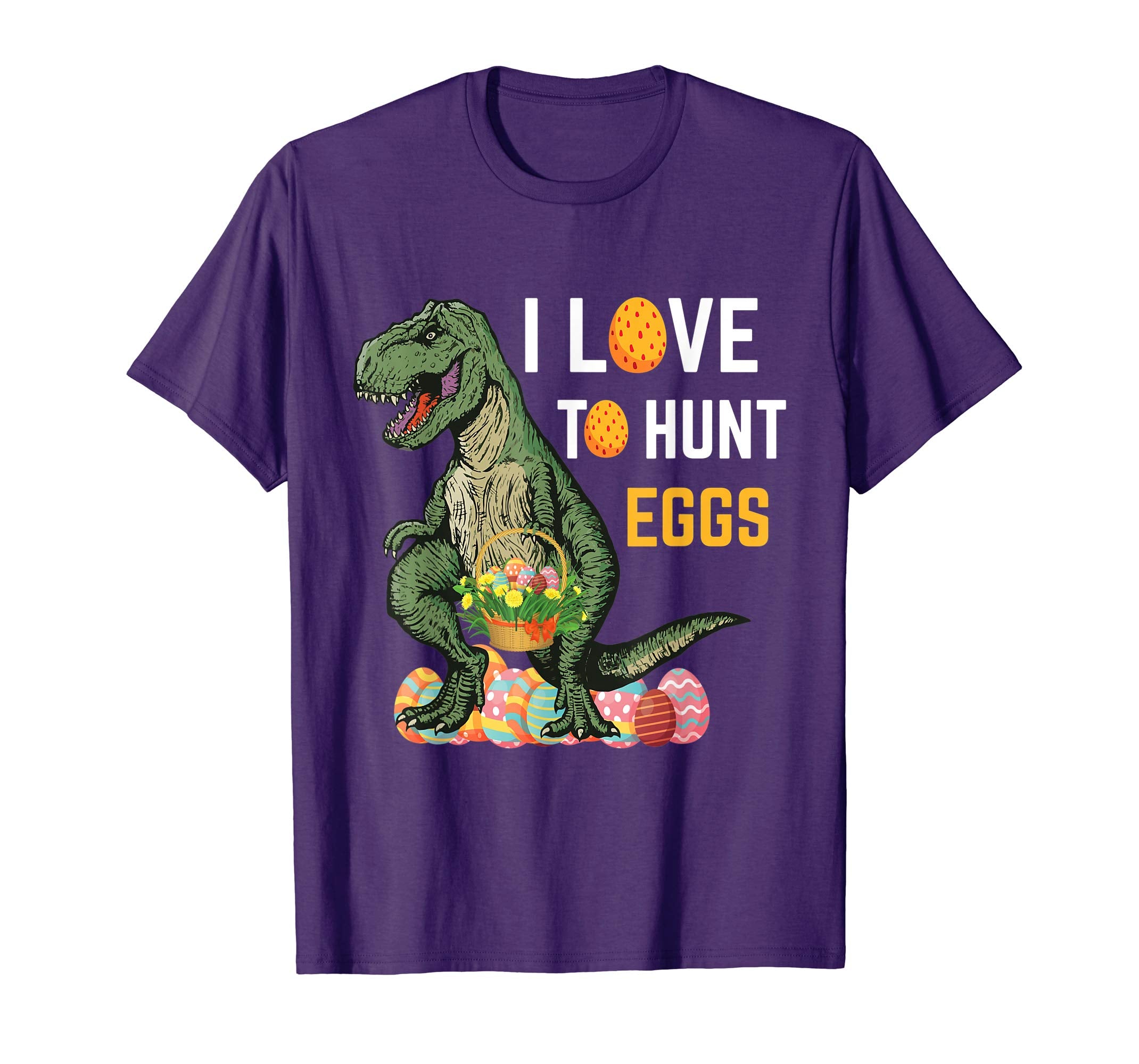 Easter Shirt Dinosaur T Rex Kids Boys Girls EGG Hunts