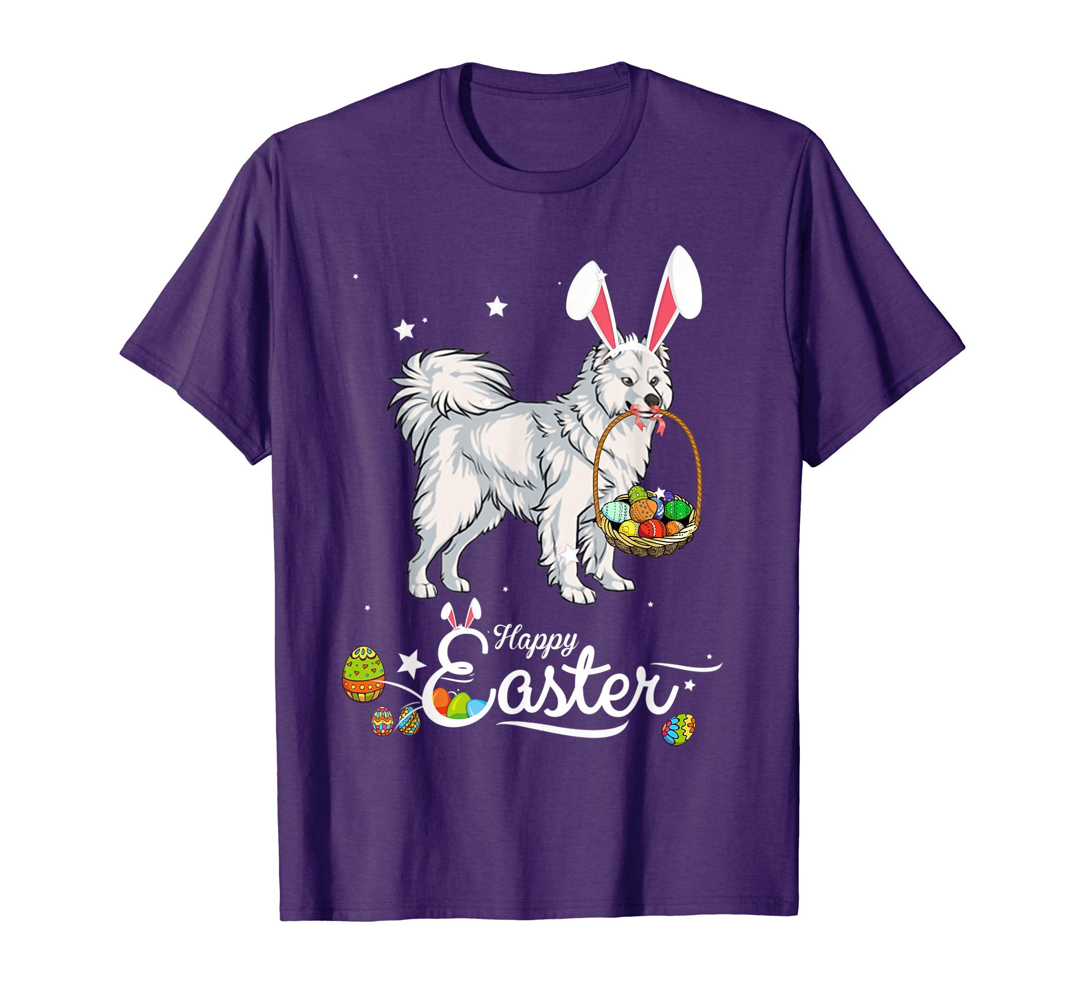 Samoyed Dog With Bunny Hat Easter Costume T Shirt