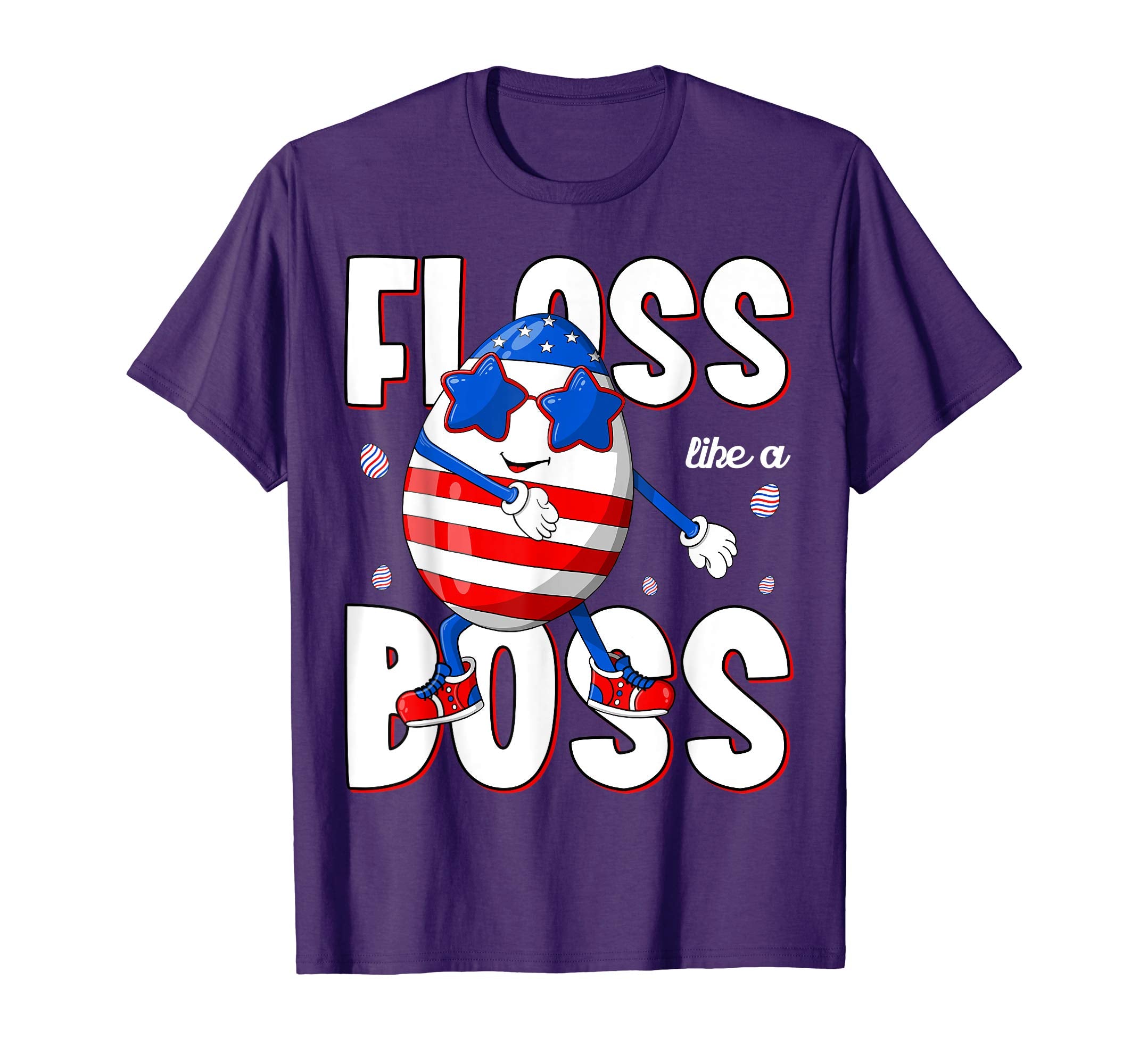 Floss like a boss Shirt Funny Easter Gift American Flag