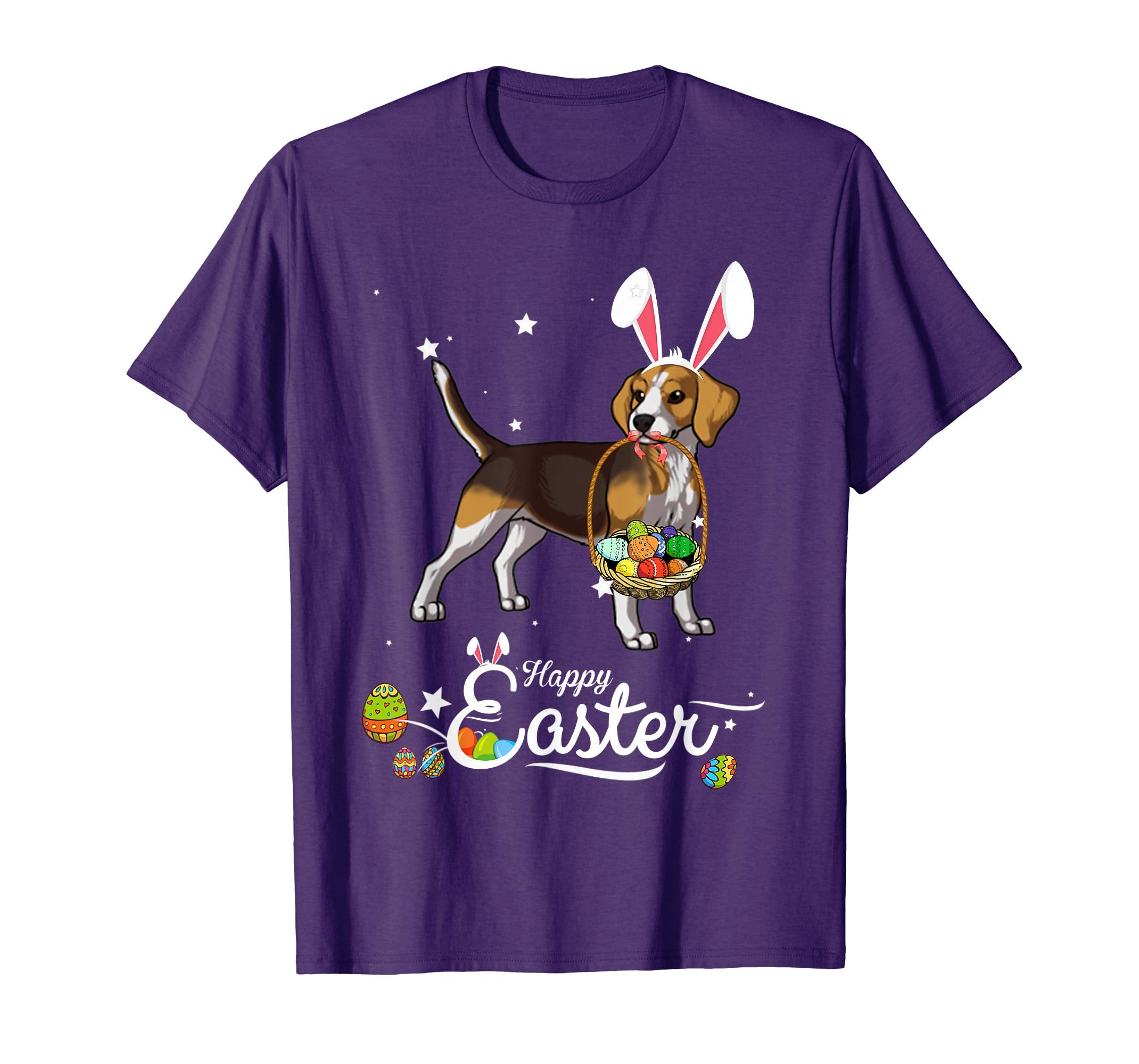 Beagle Dog With Bunny Hat Easter Costume T Shirt