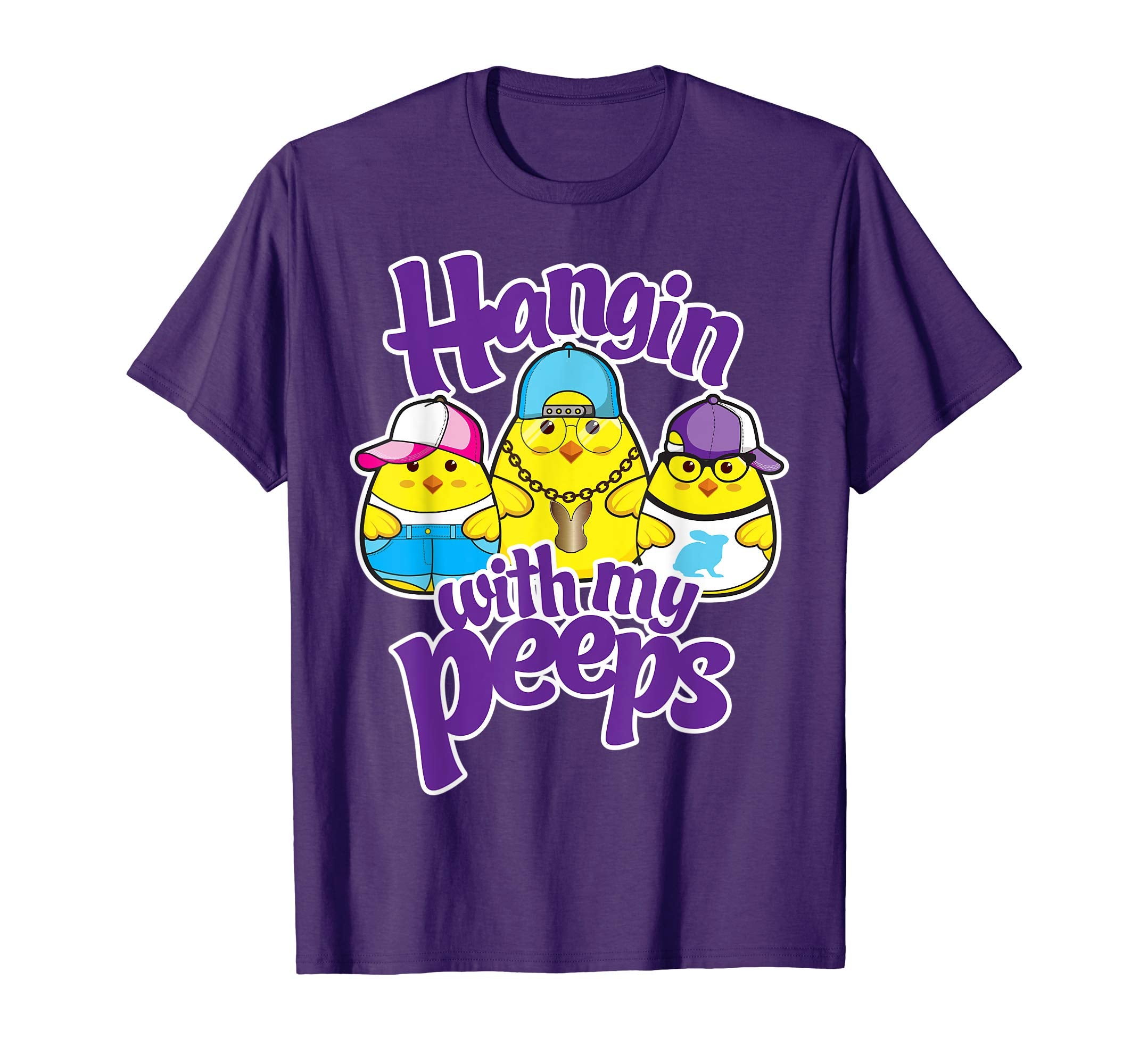 Girls Hanging with my peeps shirt Easter Egg Hunt Tshirt Tee