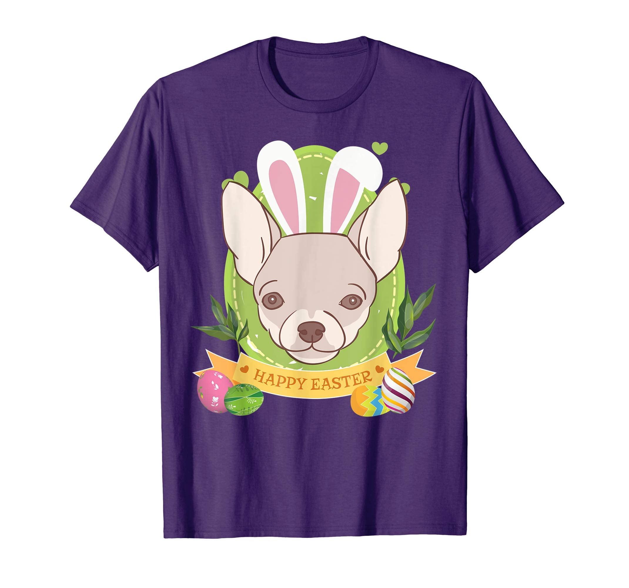 Bunny Chihuahua Dog Easter Day Lovers T-Shirt Egg Hunting