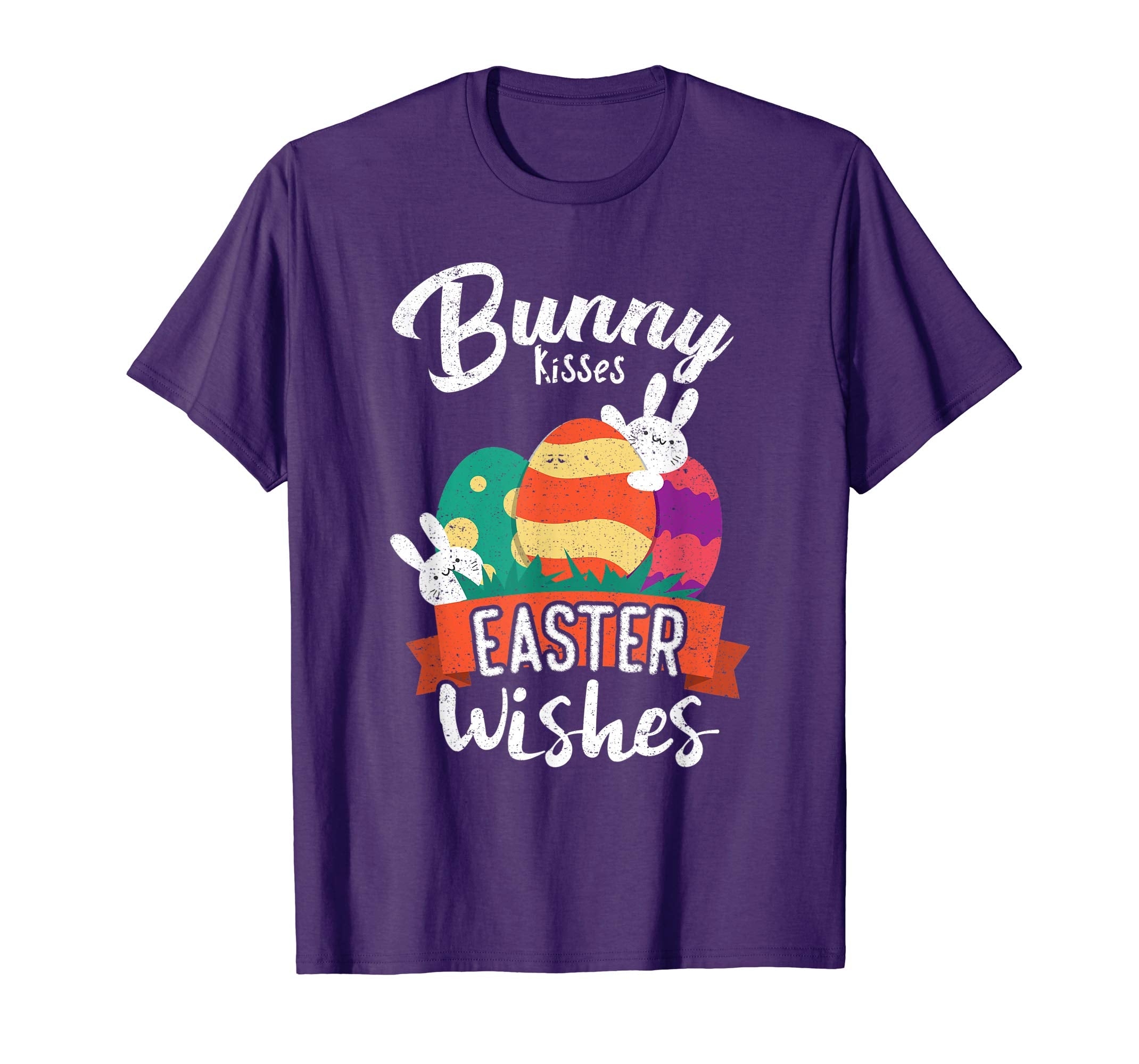 Easter Bunny Shirt For Kids Bunny Kisses Easter Wishes
