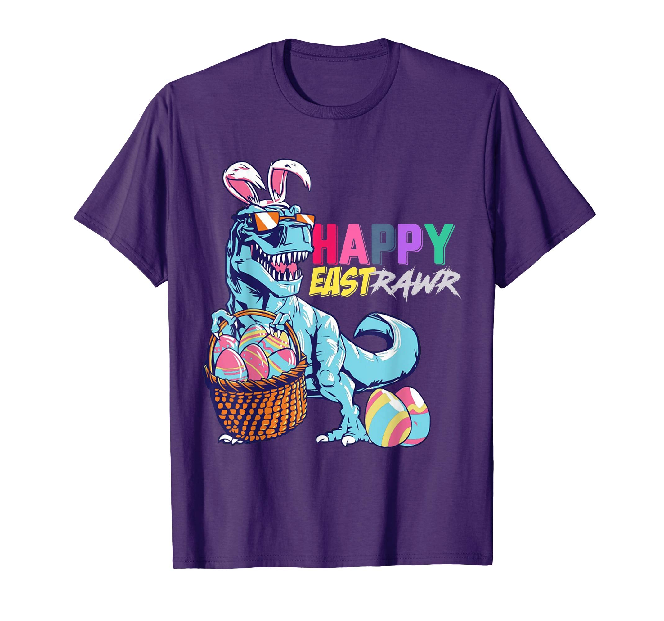 Happy Eastrawr Funny T-Rex Dinosaur Easter Bunny Shirt