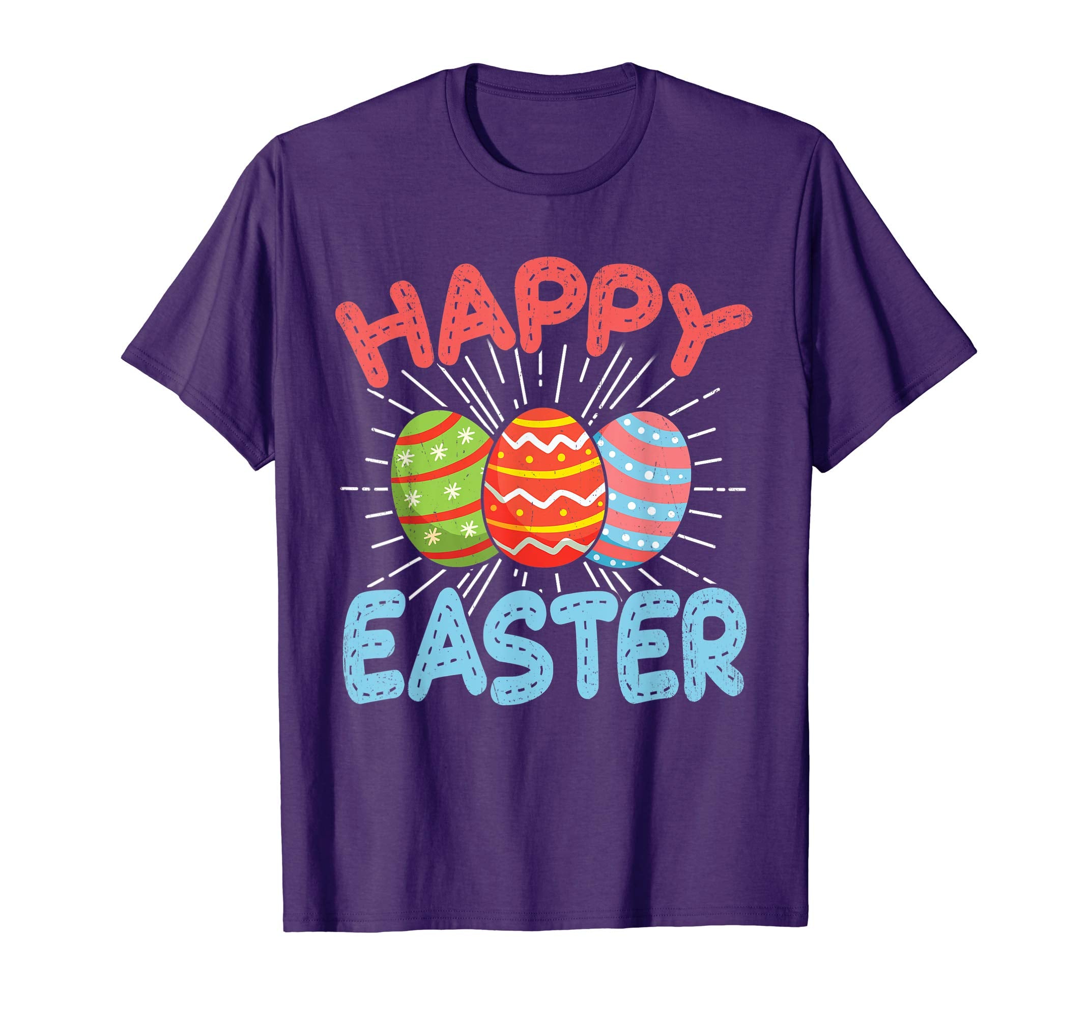 Happy Easter T-Shirt Funny Easter Eggs Novelty Shirt Gift