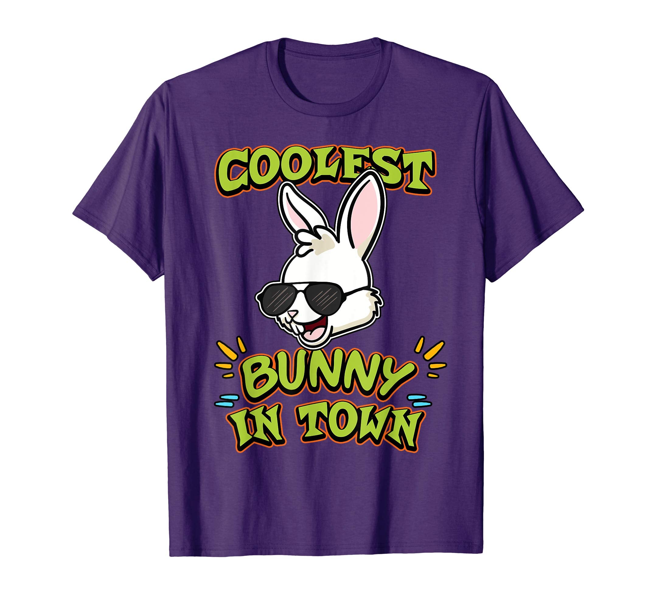 Coolest Bunny in Town Easter Day T Shirt Egg Hunt Gift Idea