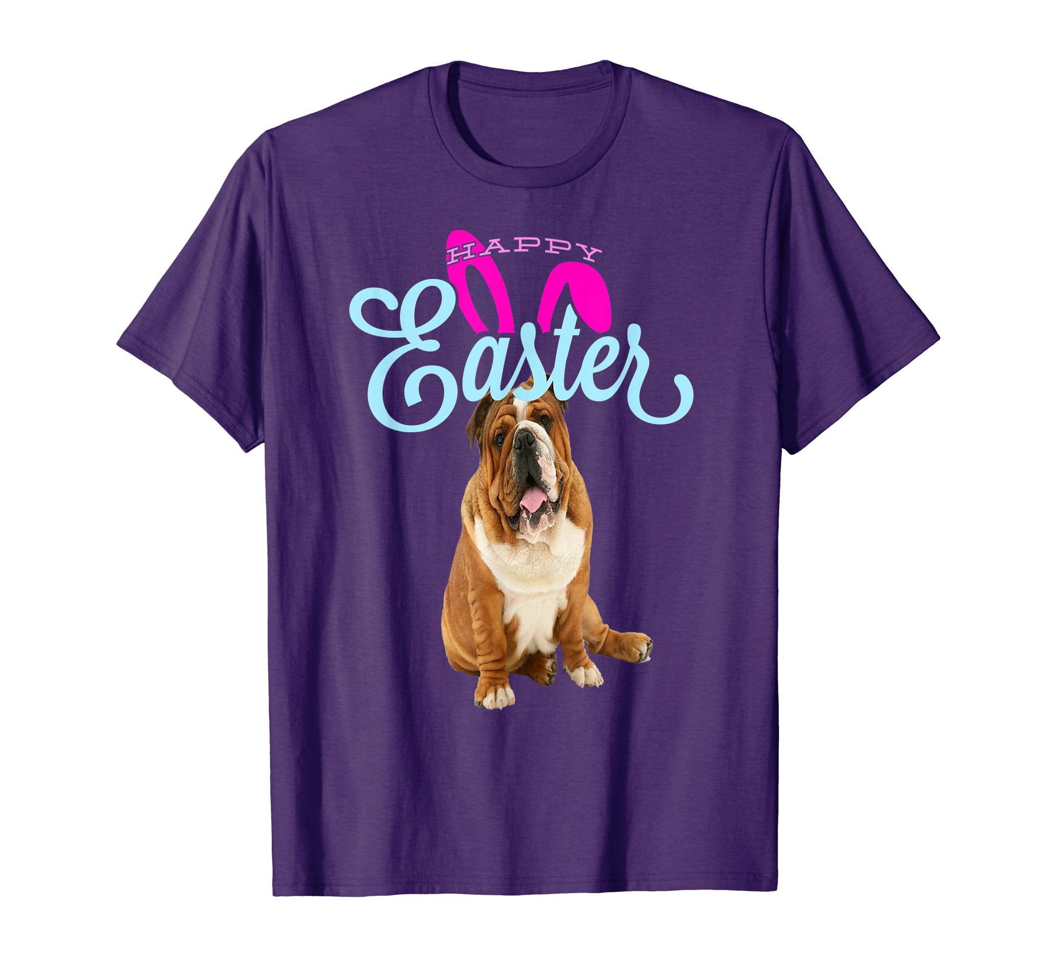 Easter Bunny English Bulldog Tshirt Dog Men Women Gift