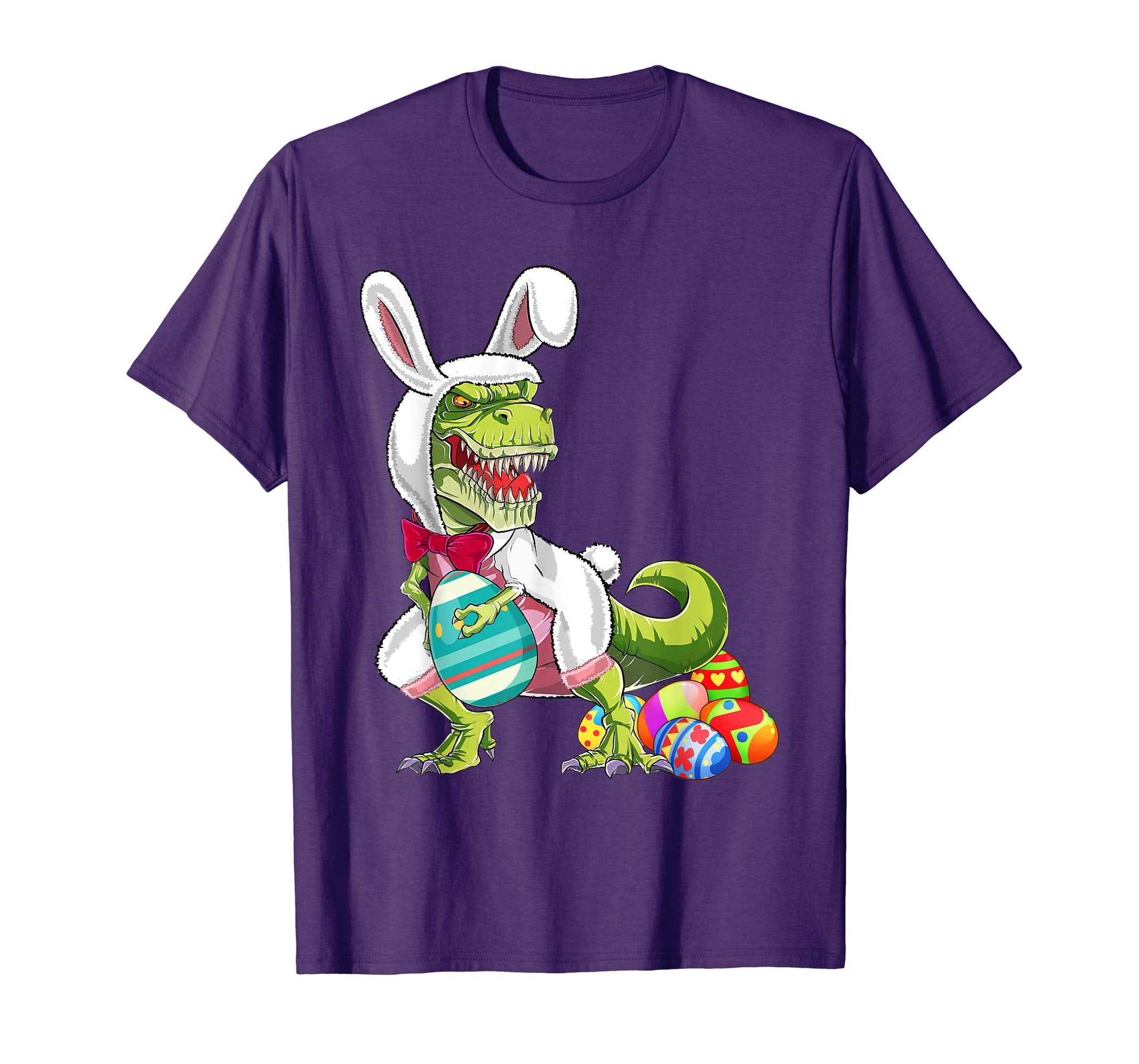 Happy Eastrawr T Rex Dinosaur Easter Bunny Egg Shirt Kids