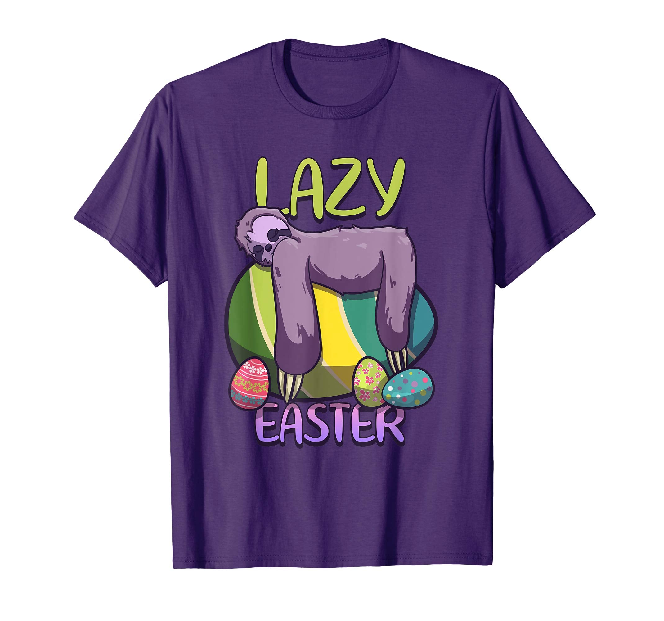 Lazy Easter Sloth on Eggs 2019 Cute Gift T Shirt boys girls