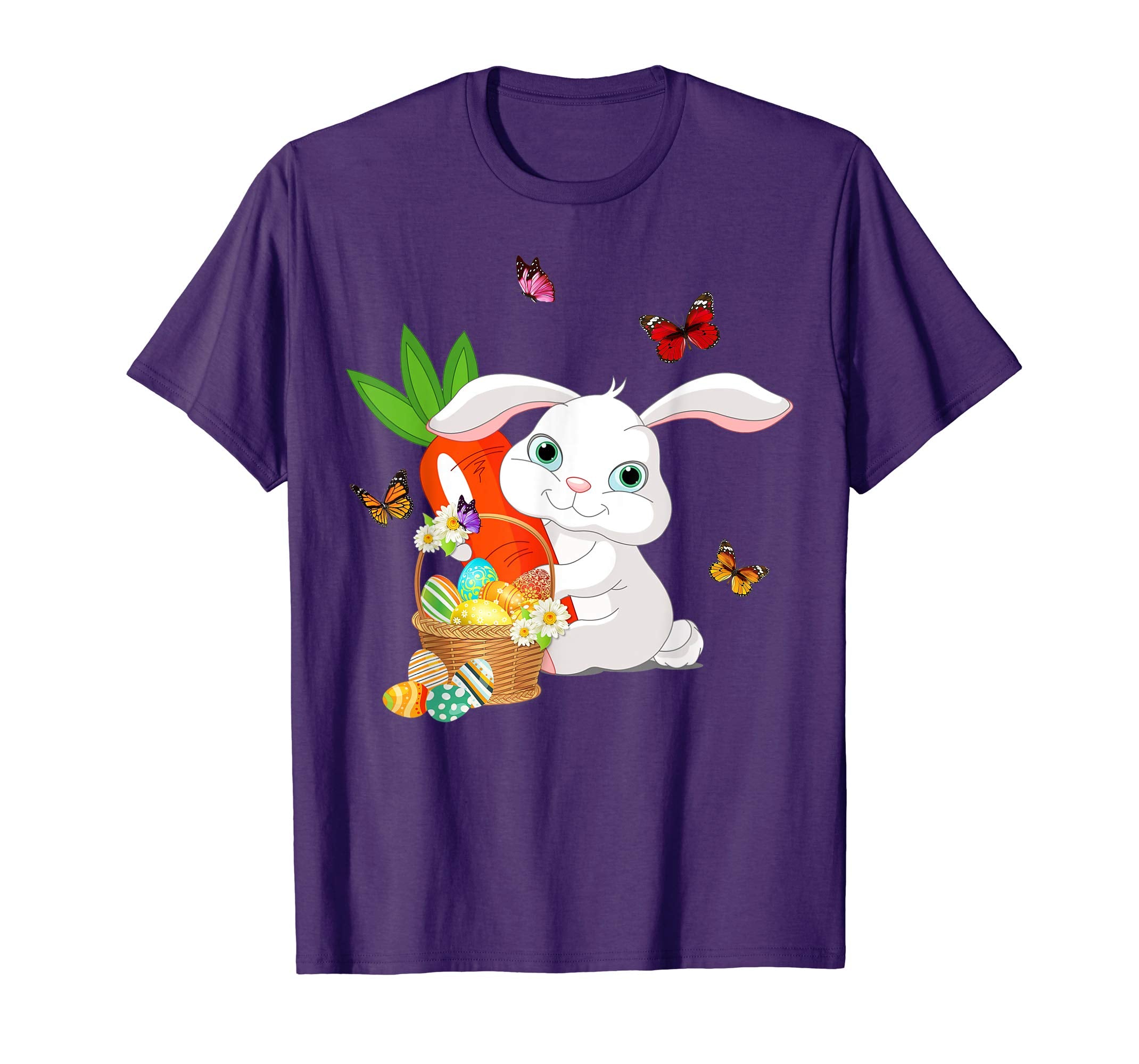 Rabbit Bunny Hat Rabbit Easter Eggs Shirt Happy Ea